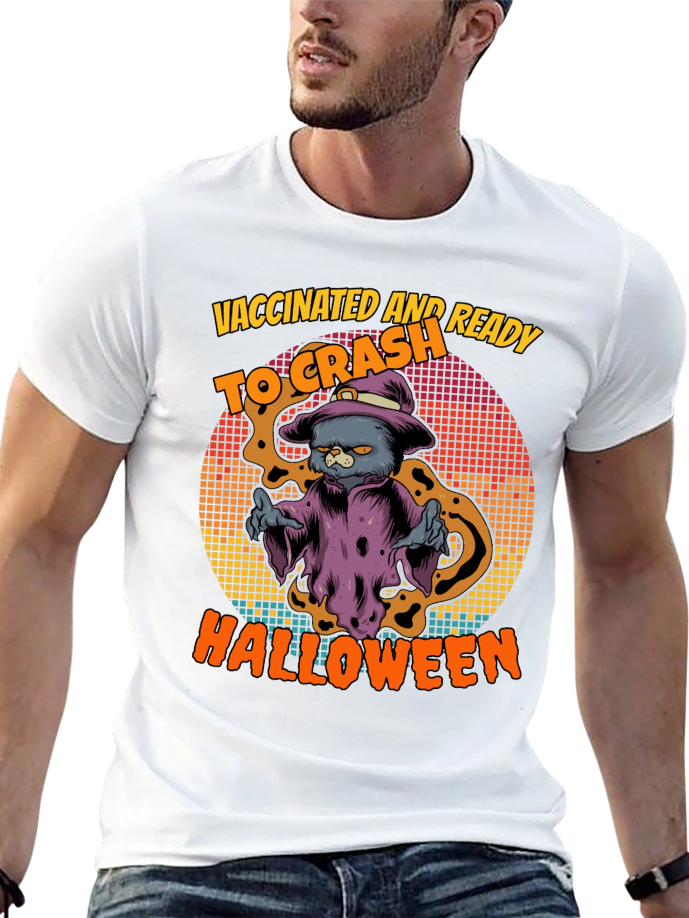 Vaccinated & Ready to Crash Halloween T-Shirt