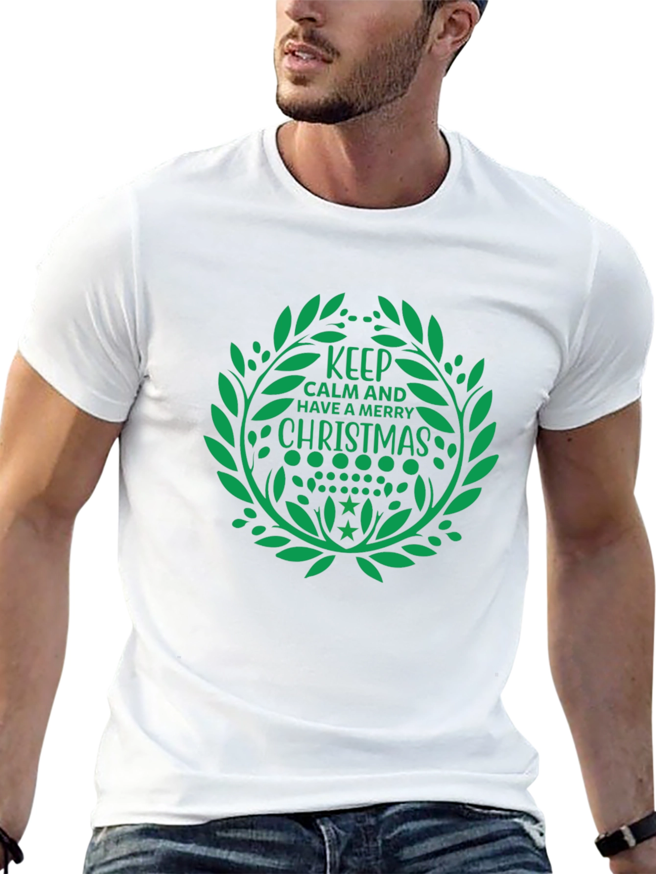 Keep Calm Merry Christmas Graphic Tee