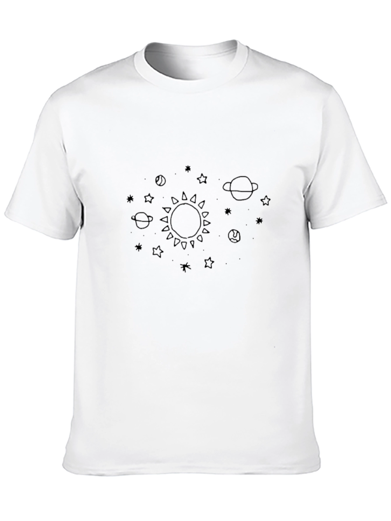 Space Graphic Black T-Shirt