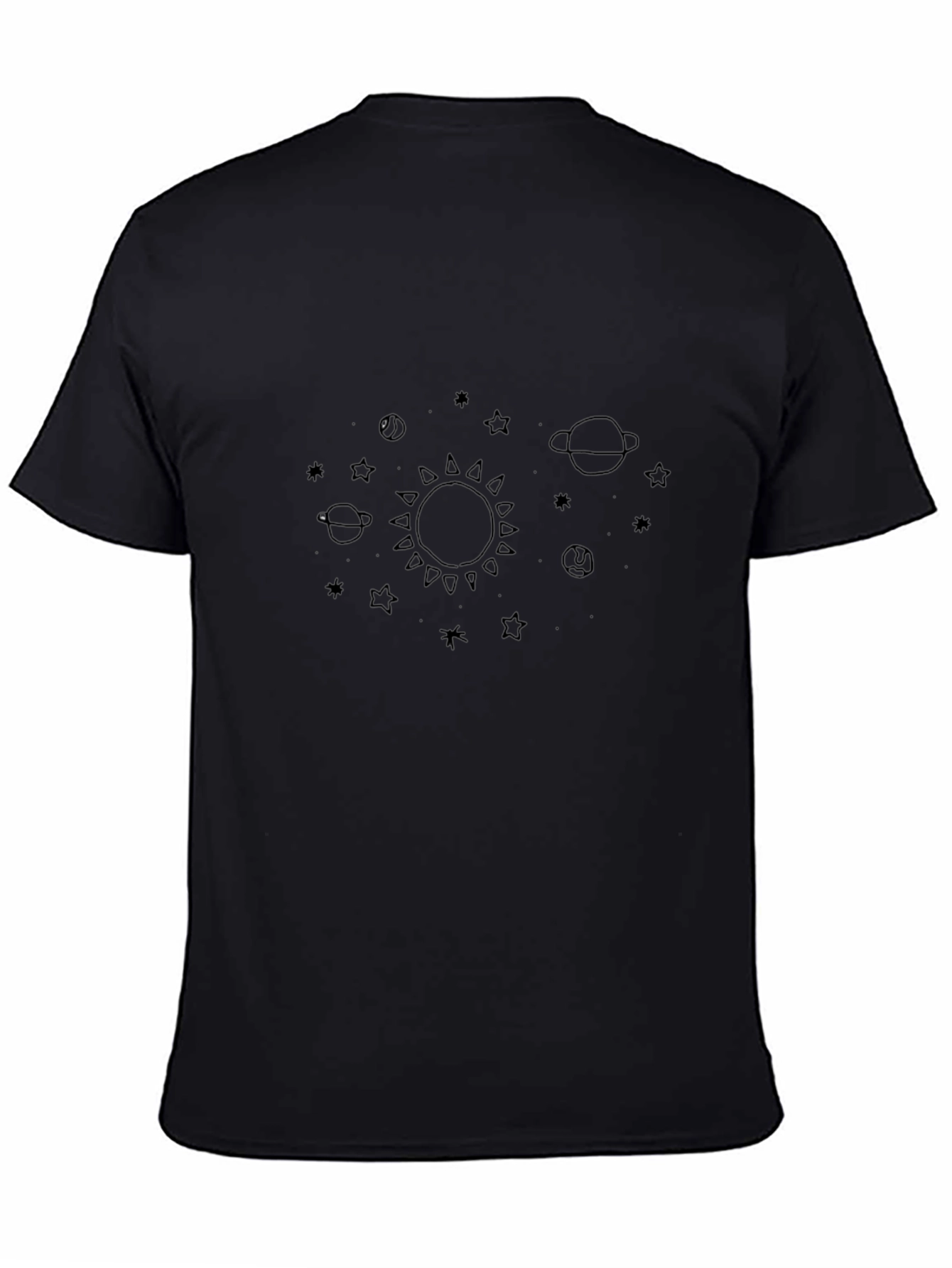 Space Graphic Black T-Shirt