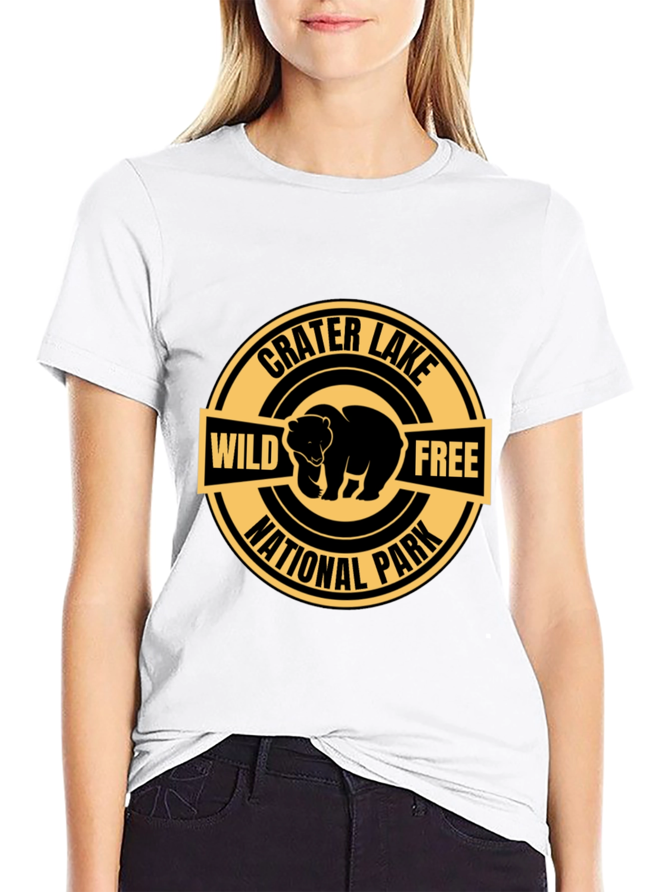 Crater Lake National Park Wild and Free Bear T-Shirt