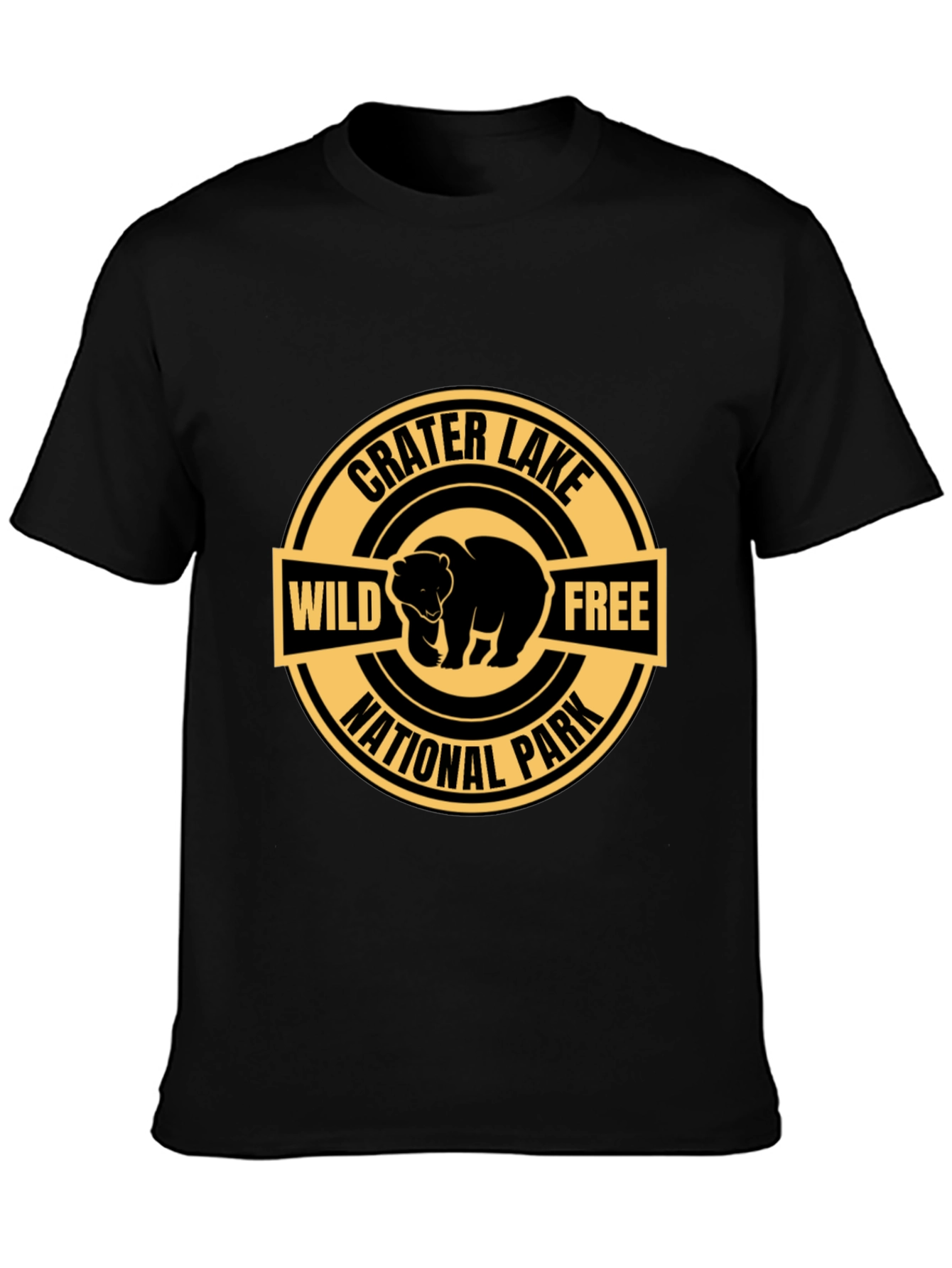 Crater Lake National Park Wild and Free Bear T-Shirt
