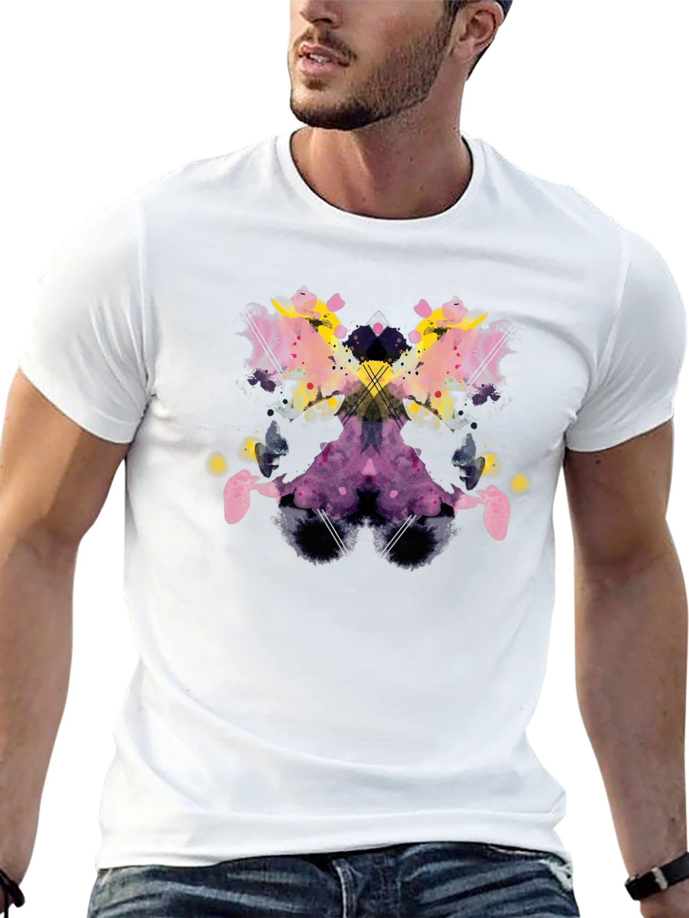 Abstract Rorschach Ink Blot Graphic Tee