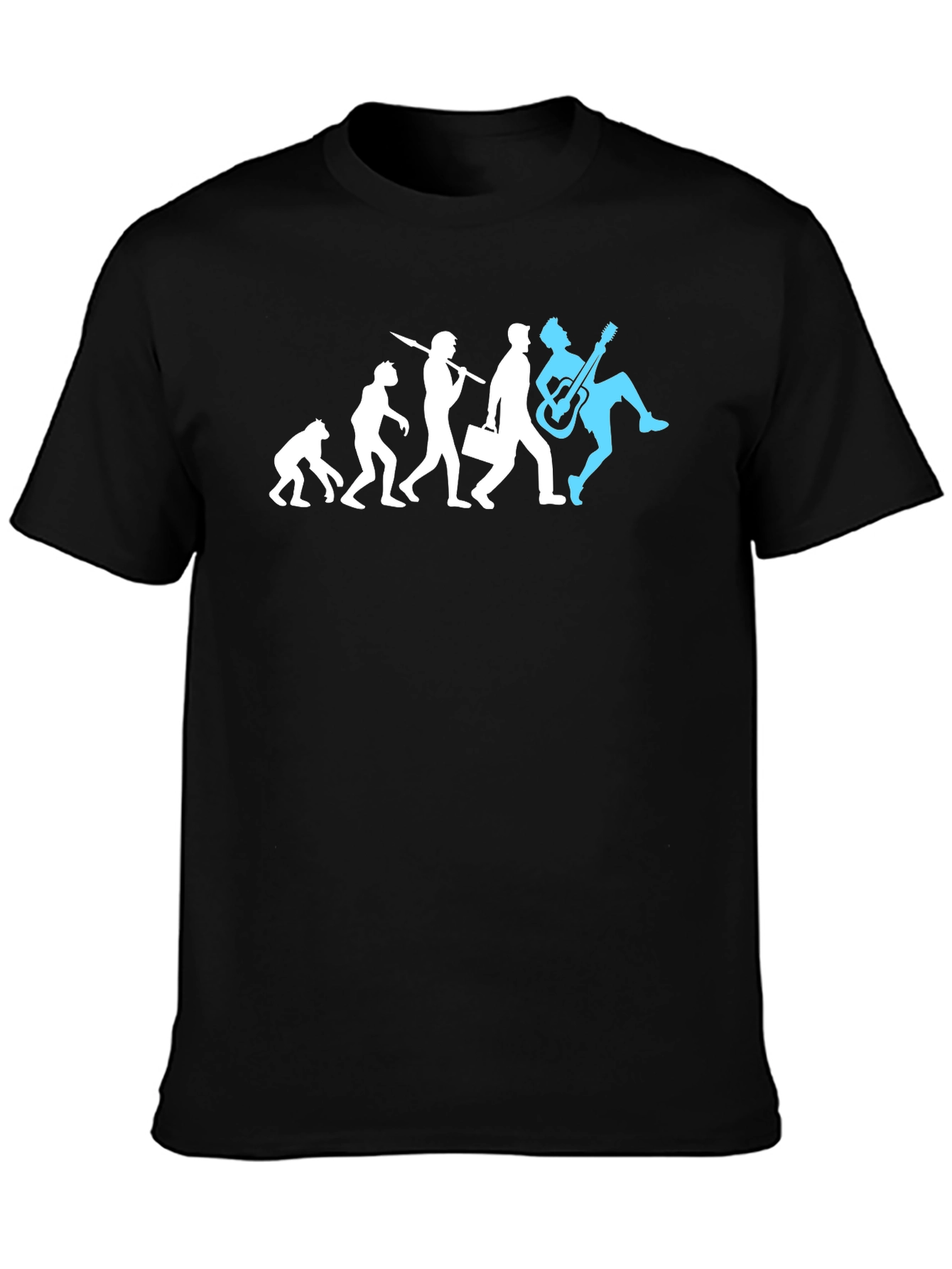 Evolution of Rock T-Shirt - Funny Musician Tee