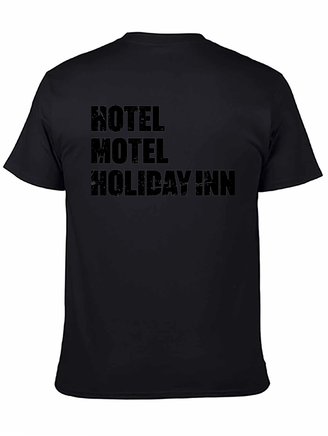 Hotel Motel Holiday Inn Black Graphic Tee