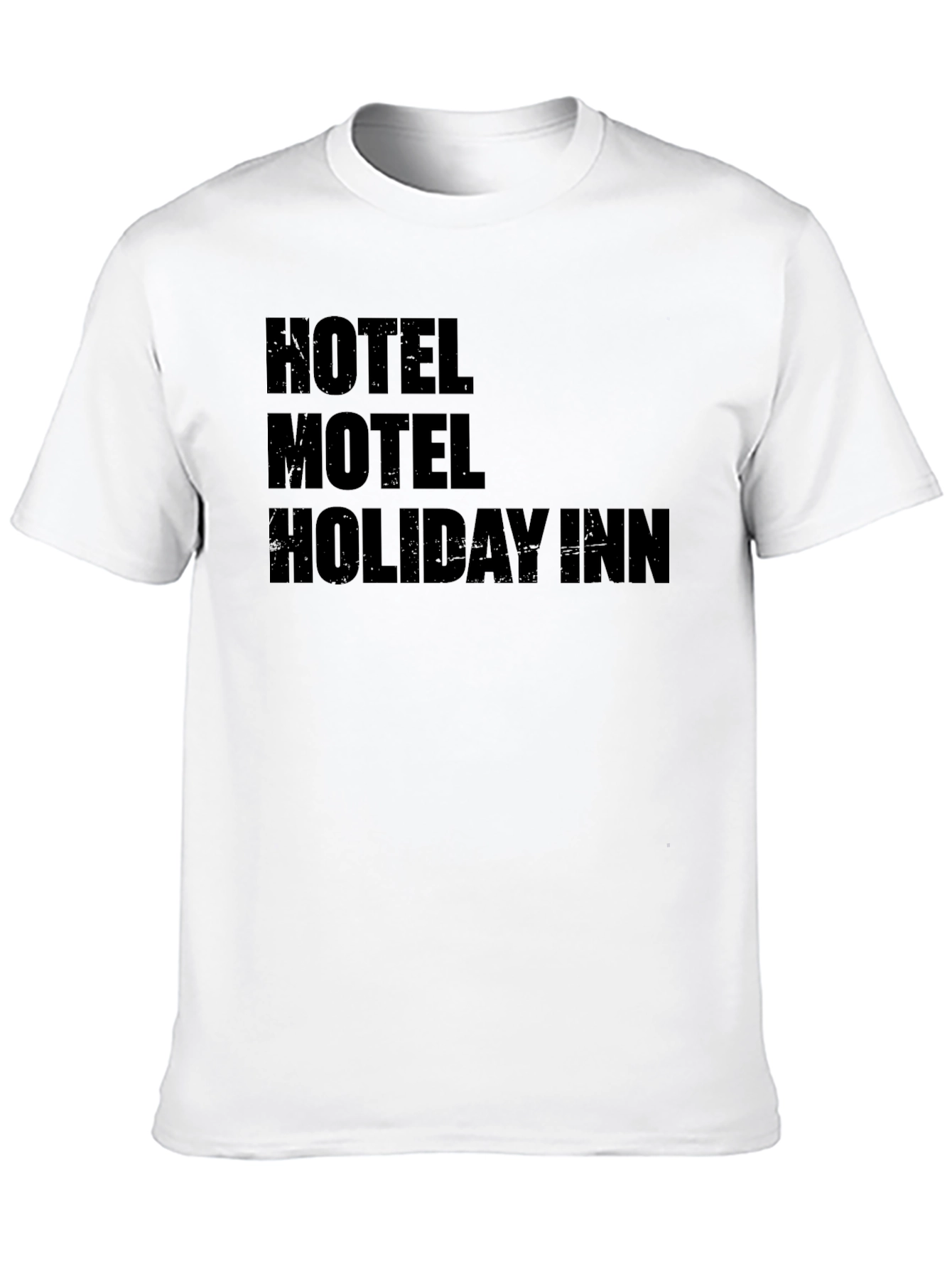 Hotel Motel Holiday Inn Black Graphic Tee