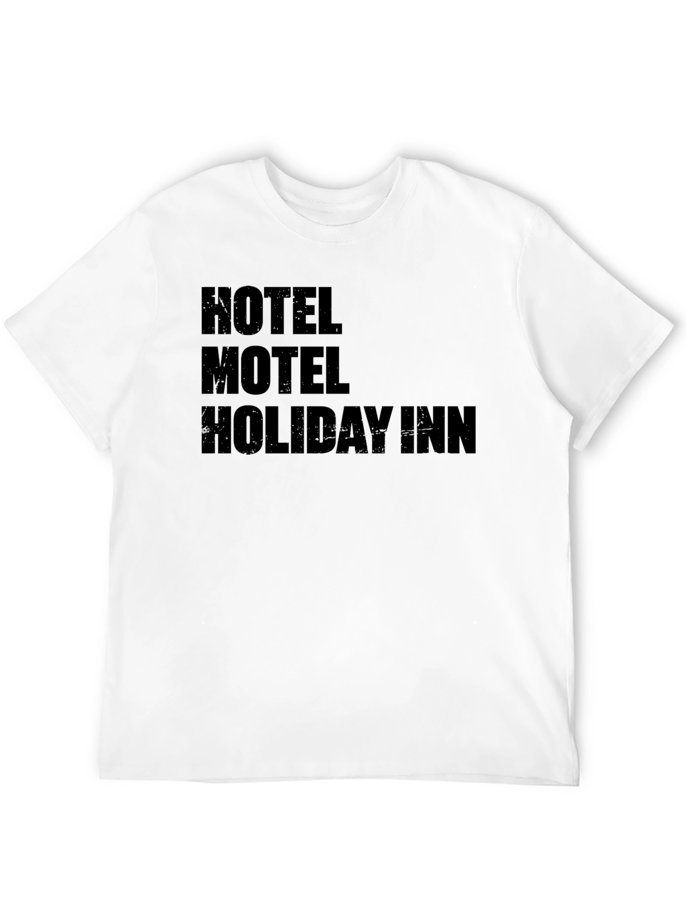 Hotel Motel Holiday Inn Black Graphic Tee