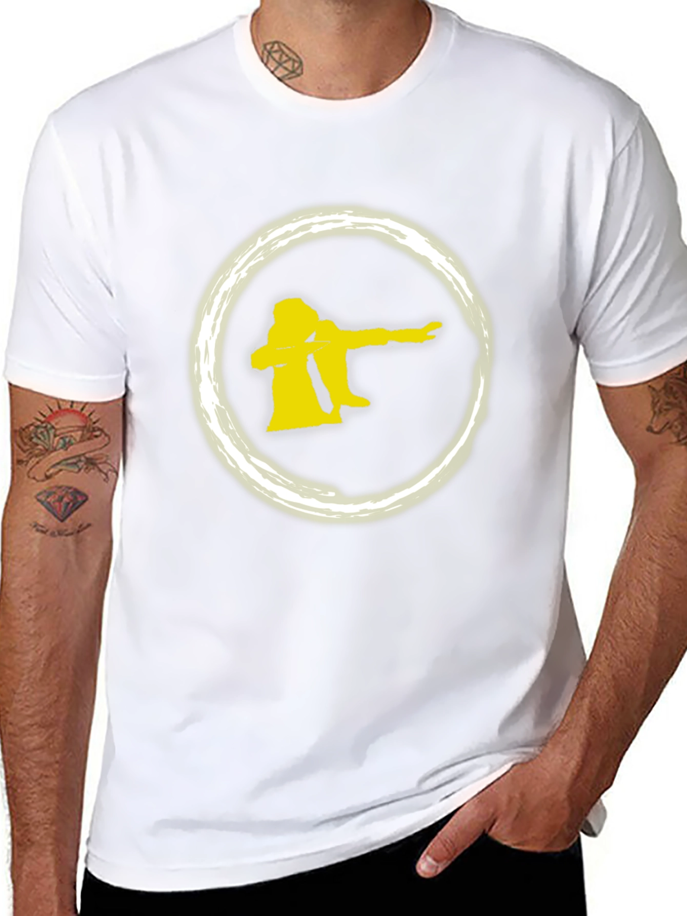 Dab Dance Graphic Tee - Trendy Black T-Shirt