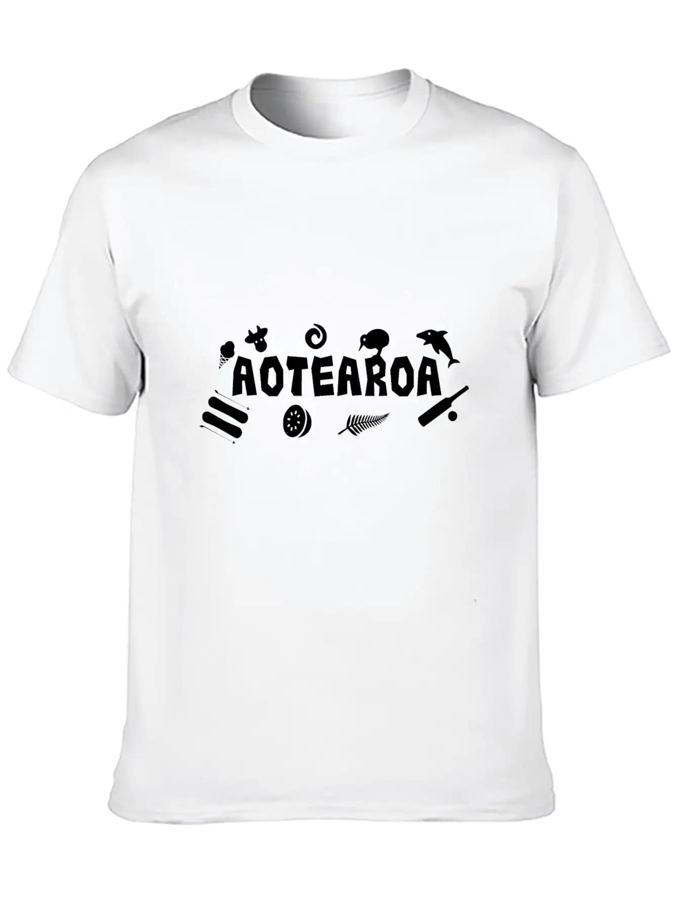 Maori Aotearoa New Zealand Icons - Gift Idea Unisex Casual T-Shirt – Clean Design For Daily Comfort