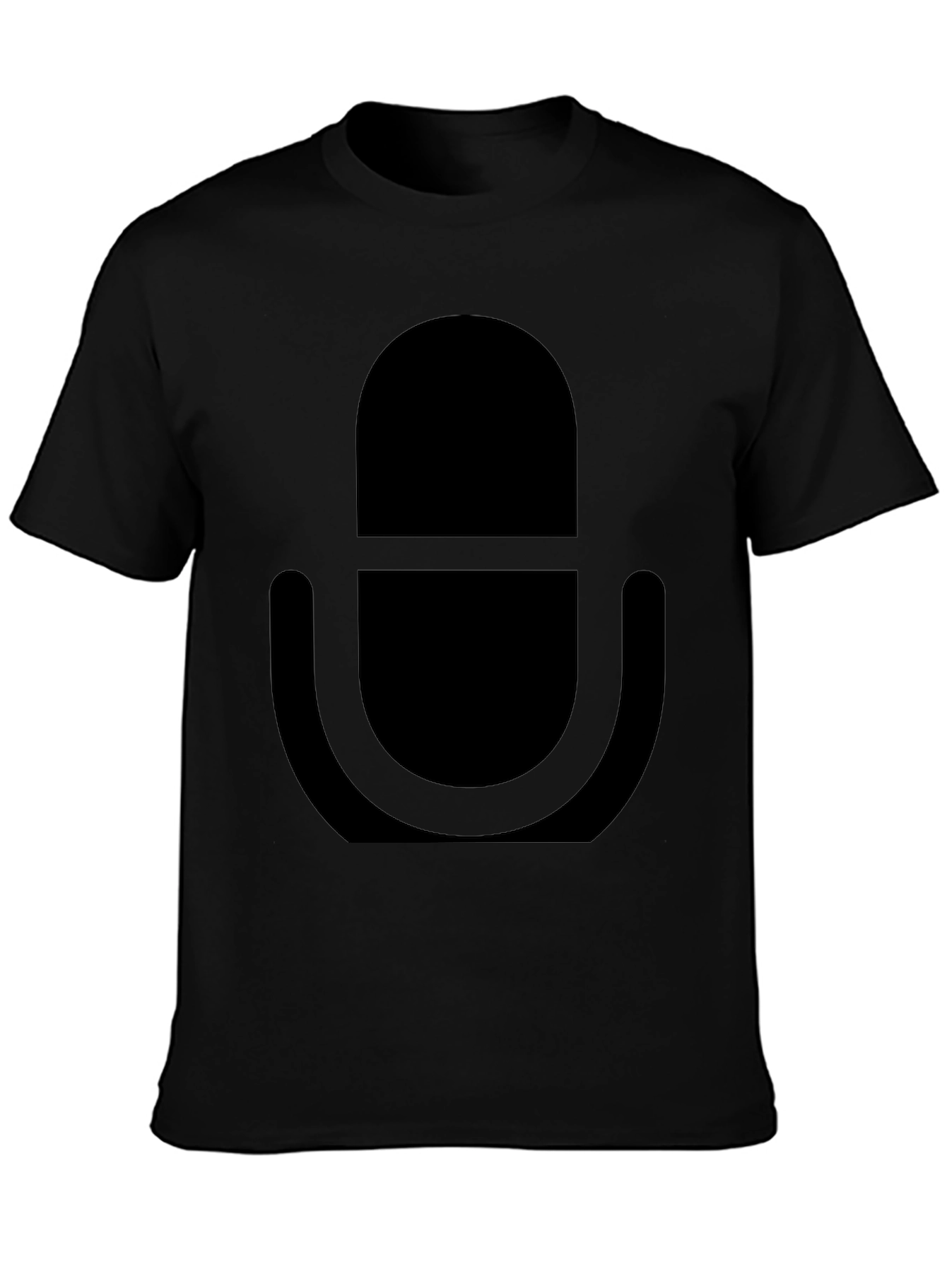 Black Microphone Graphic Tee