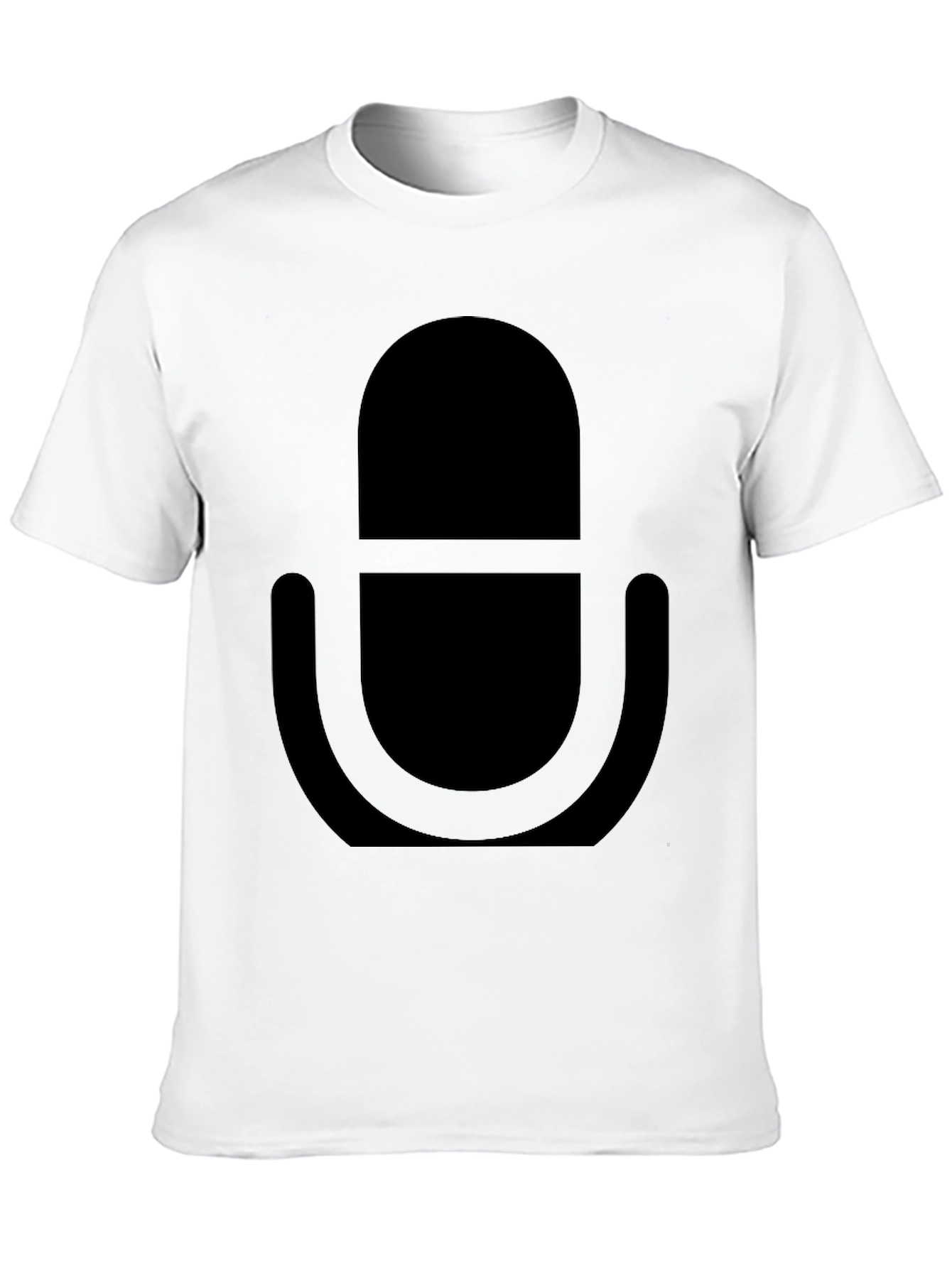 Black Microphone Graphic Tee