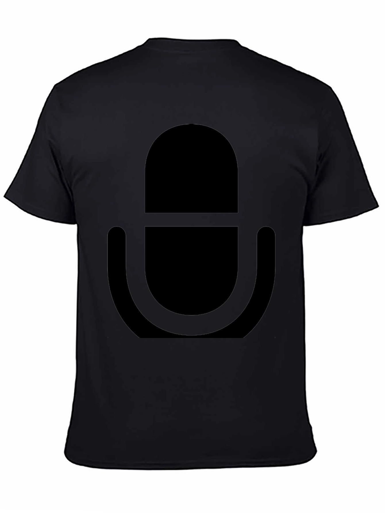 Black Microphone Graphic Tee