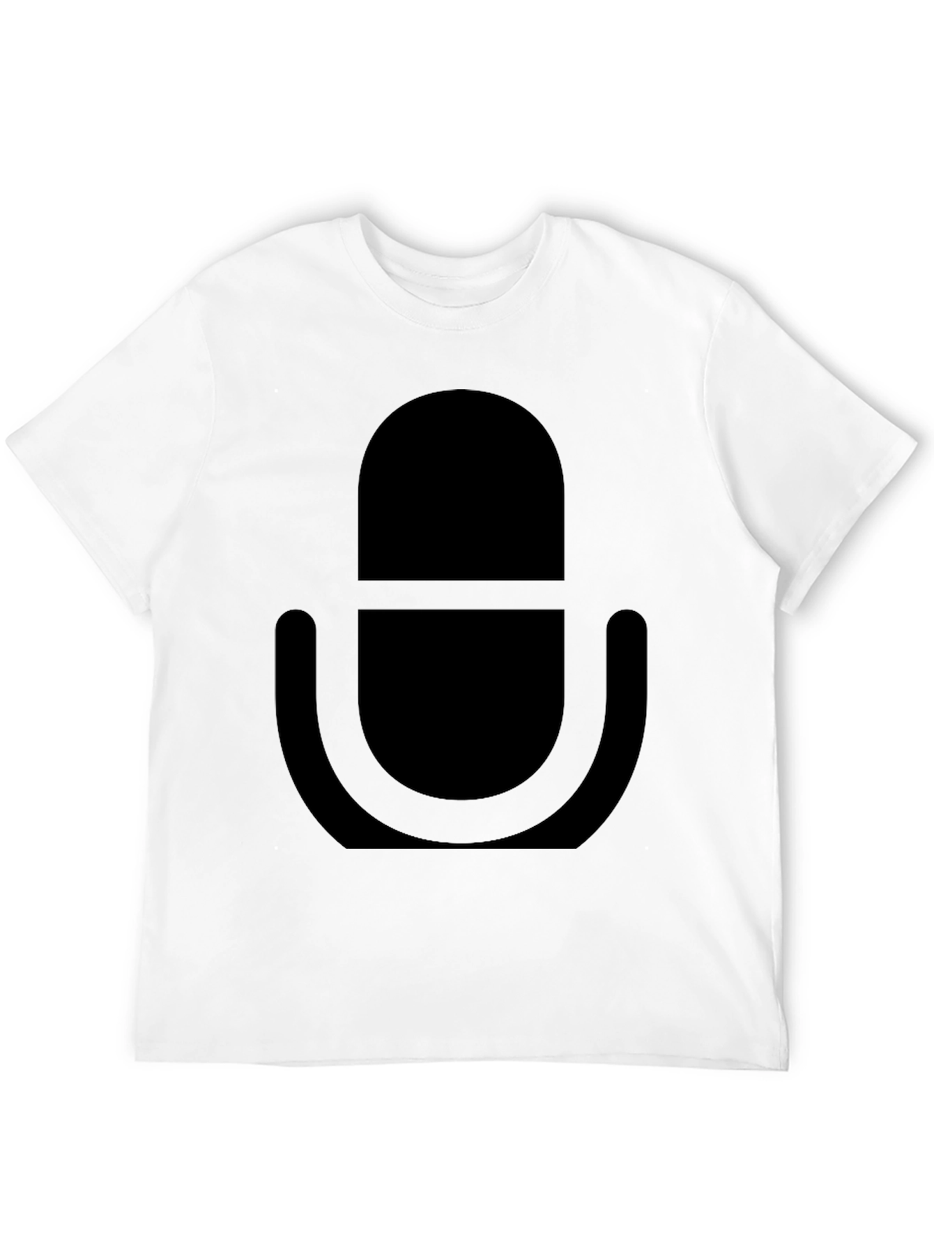 Black Microphone Graphic Tee