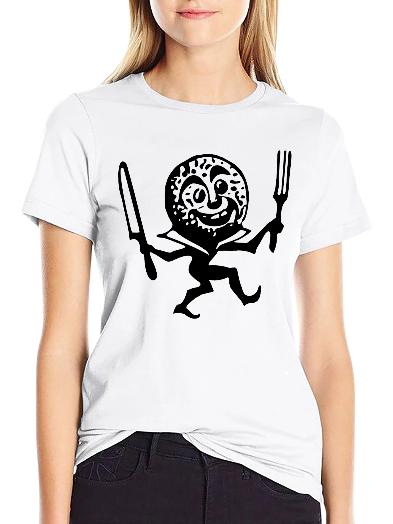 Whimsical Donut Chef Graphic T-Shirt