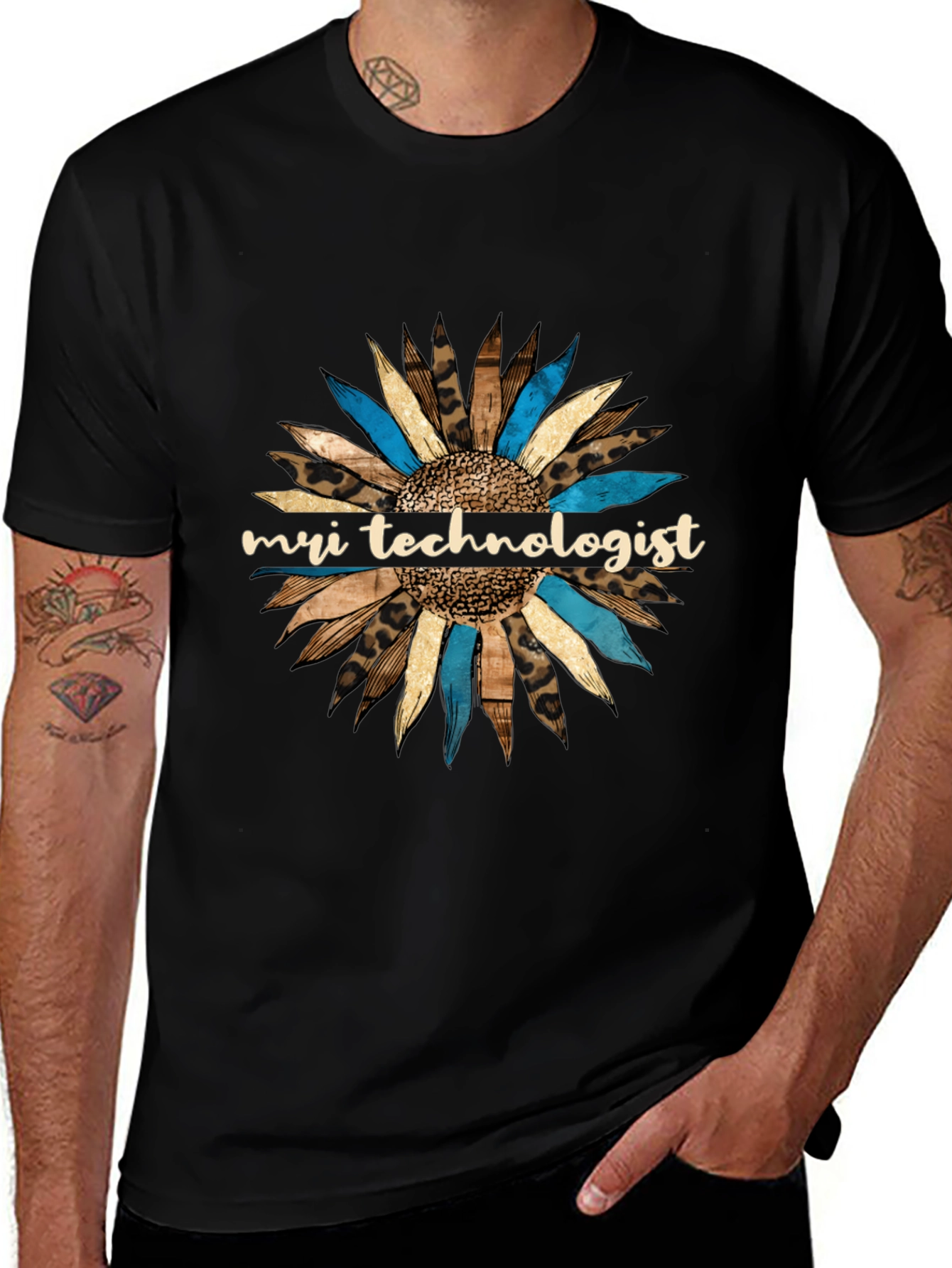 MRI Technologist Sunflower Graphic Tee