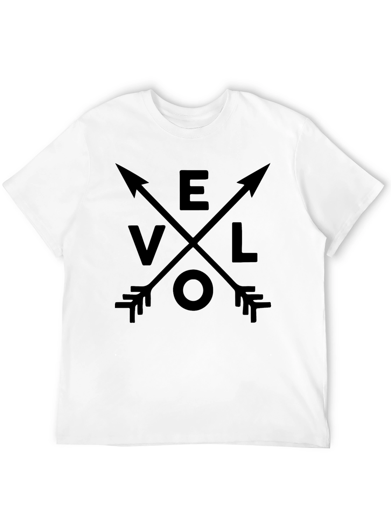 Evolve Arrow Graphic Tee - Unisex Black T-Shirt
