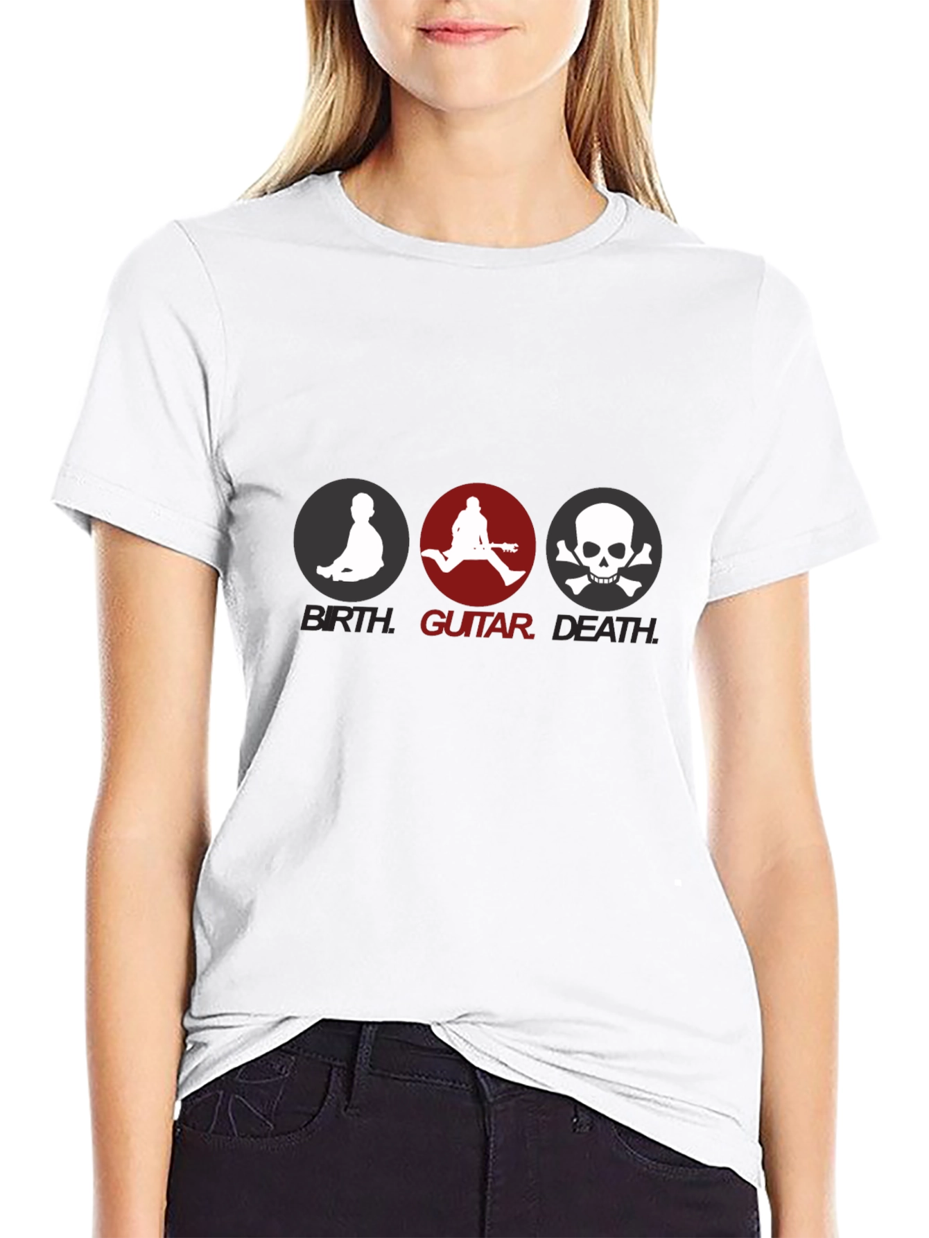 Birth Guitar Death Graphic T-Shirt