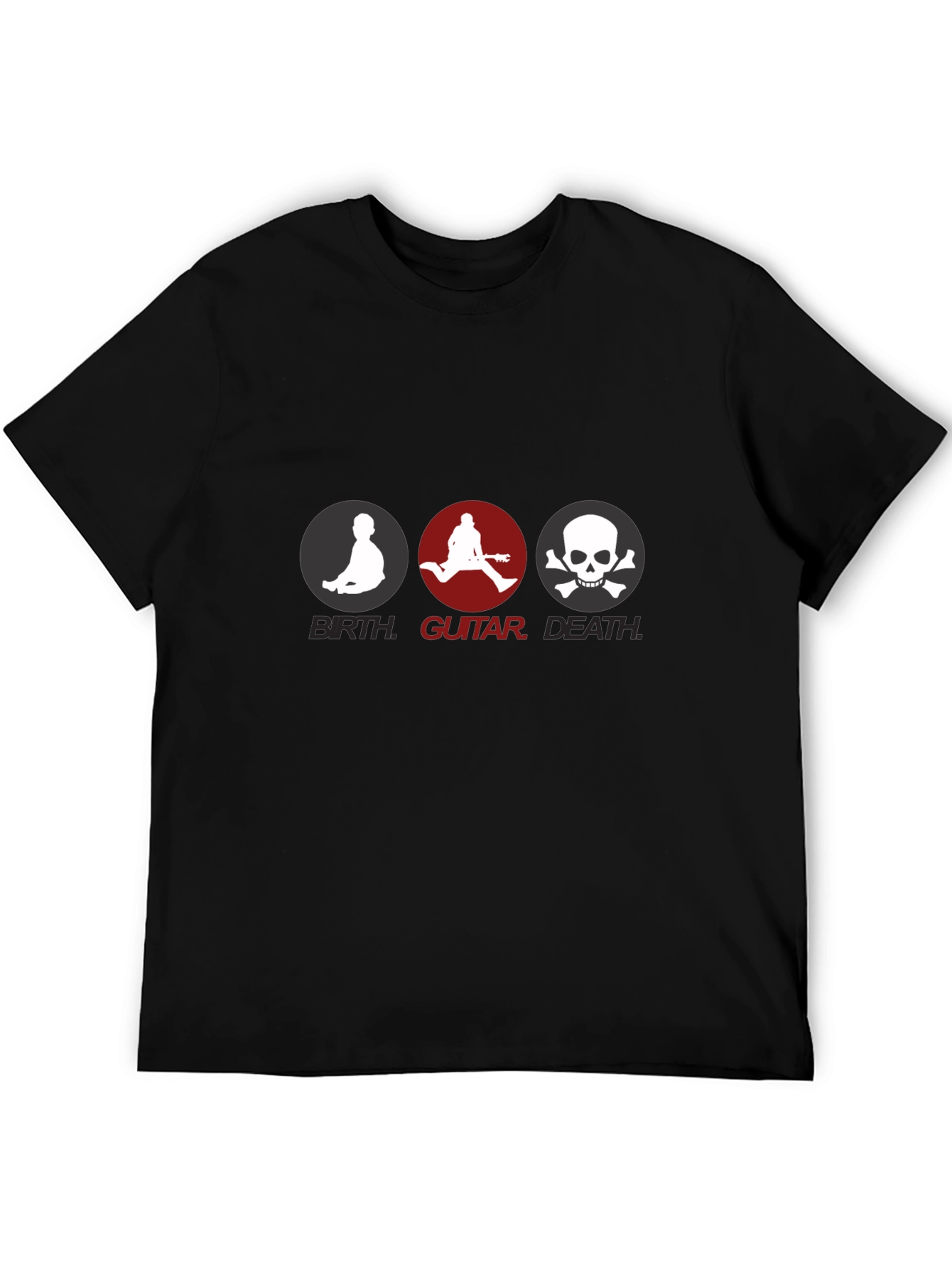 Birth Guitar Death Graphic T-Shirt