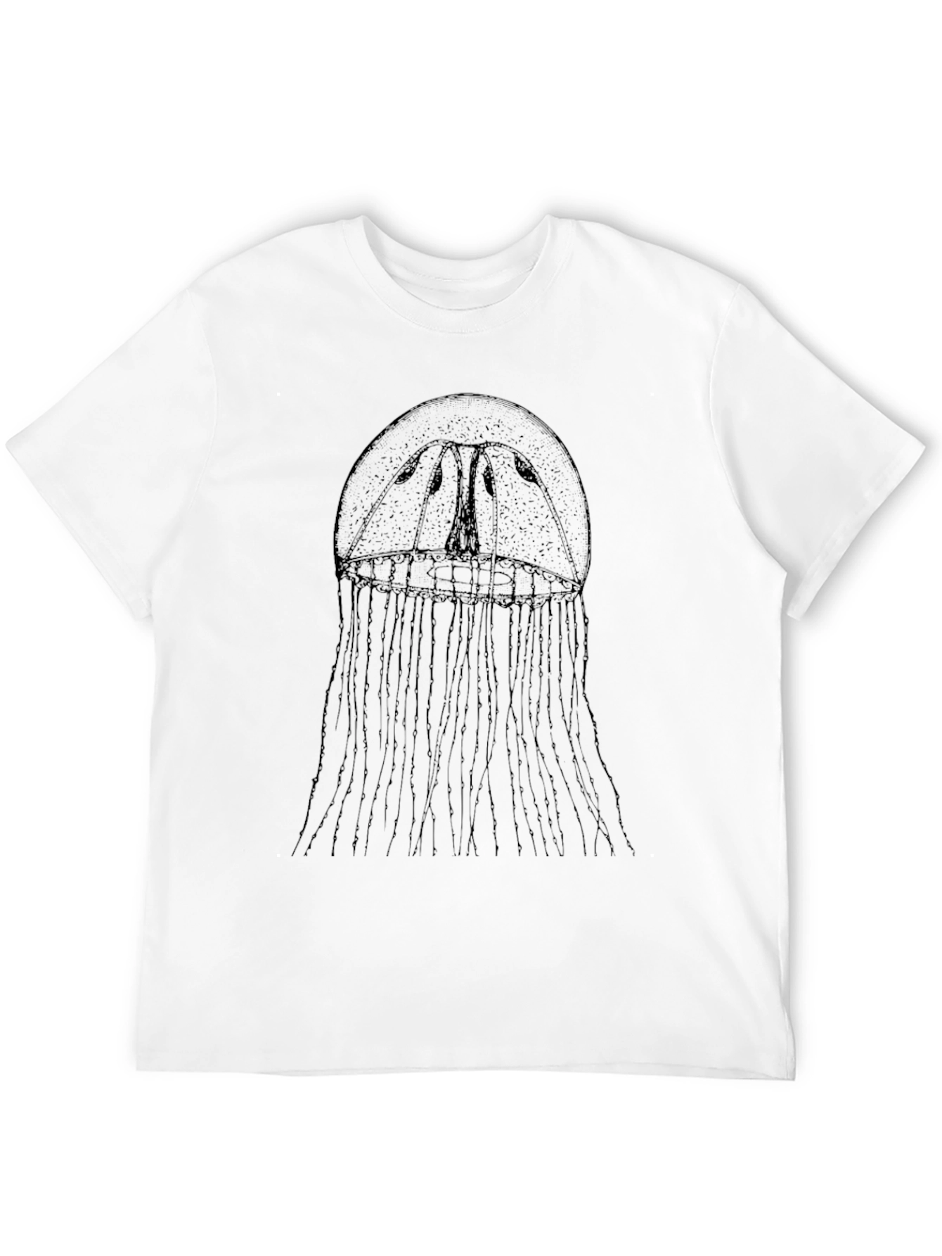 Mens Black Jellyfish Graphic Tee