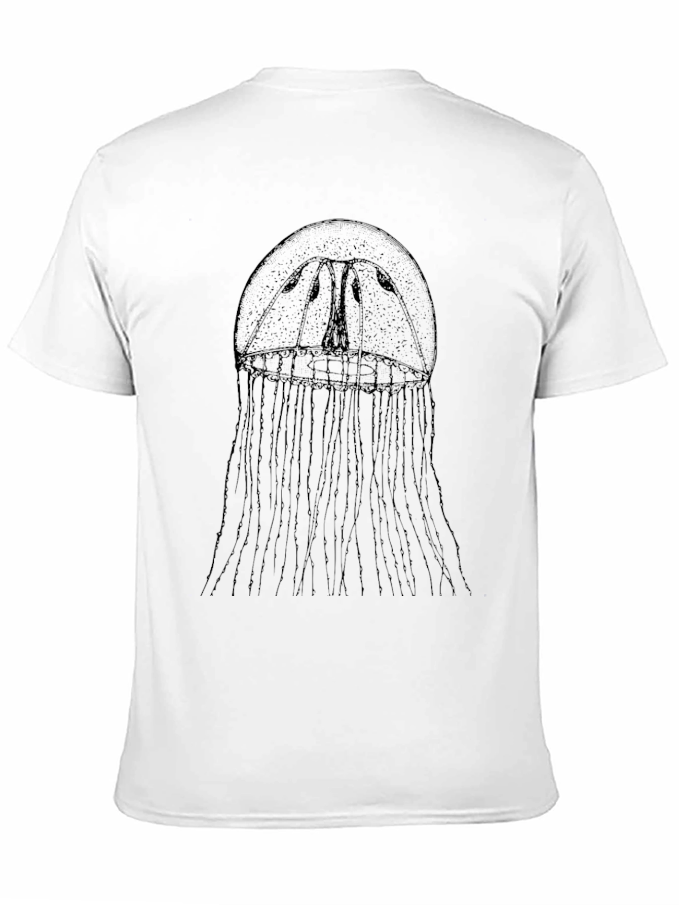 Mens Black Jellyfish Graphic Tee