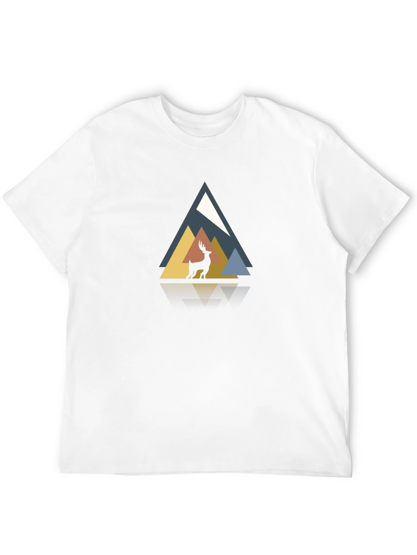 Geometric Deer Graphic Tee