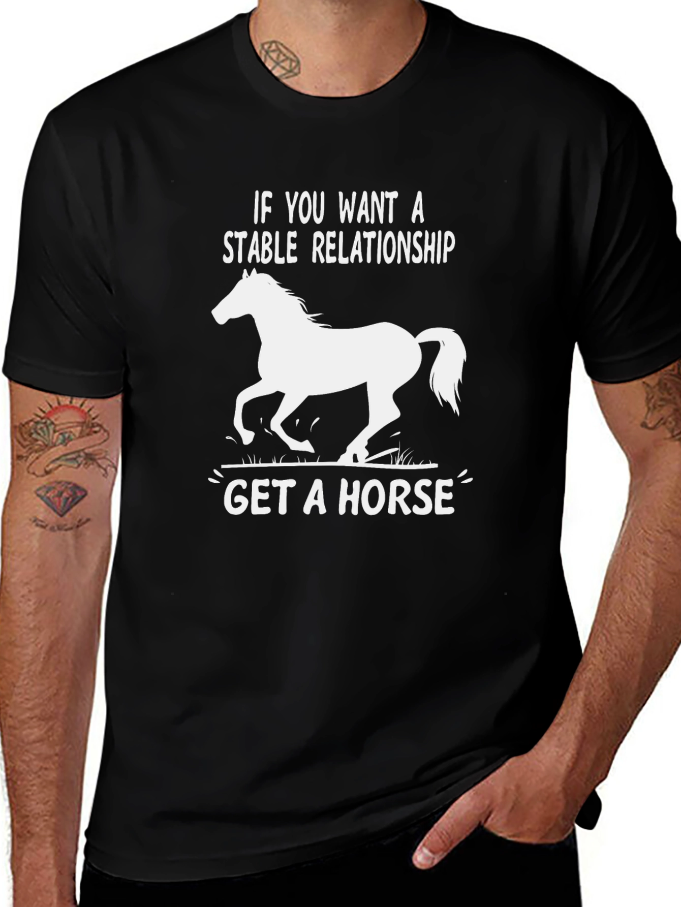 Stable Relationship Horse Graphic T-Shirt