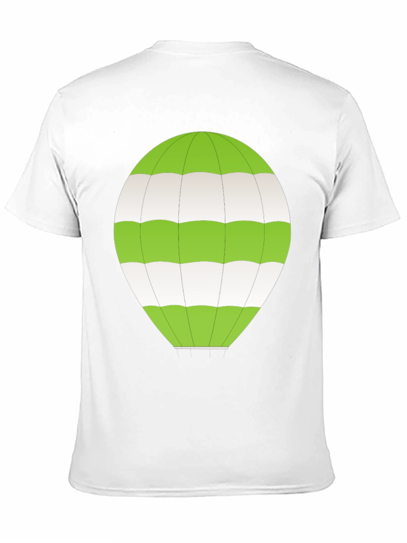 Striped Balloon Graphic Tee - Black Cotton Comfort