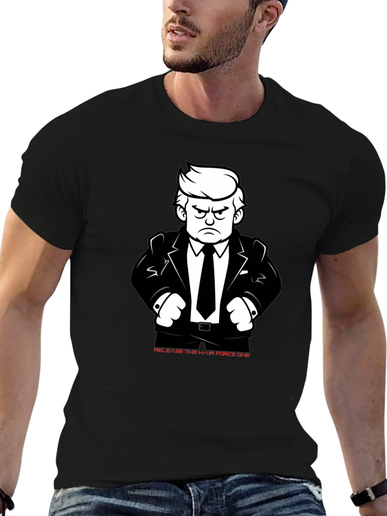 Release the Hair Force One Graphic T-Shirt