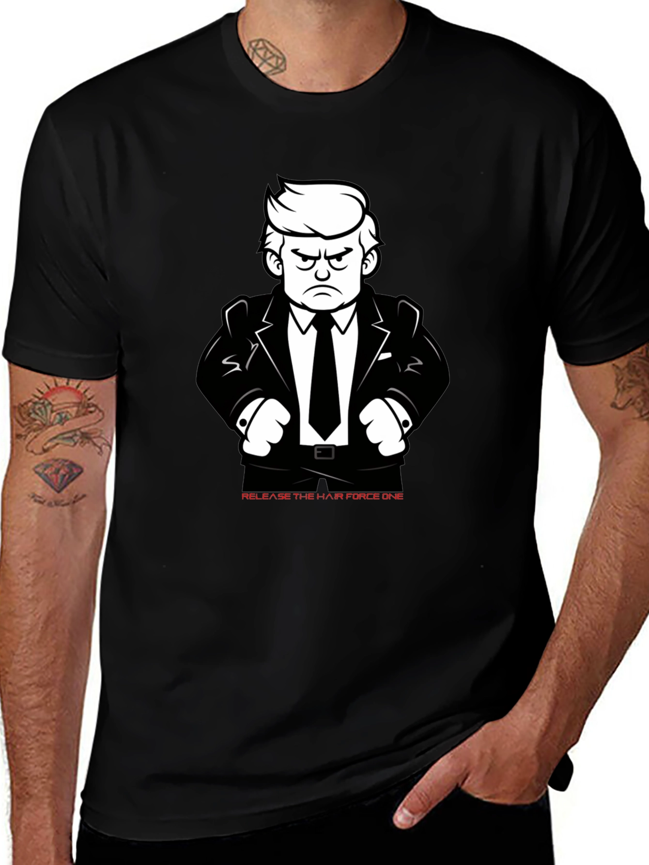 Release the Hair Force One Graphic T-Shirt