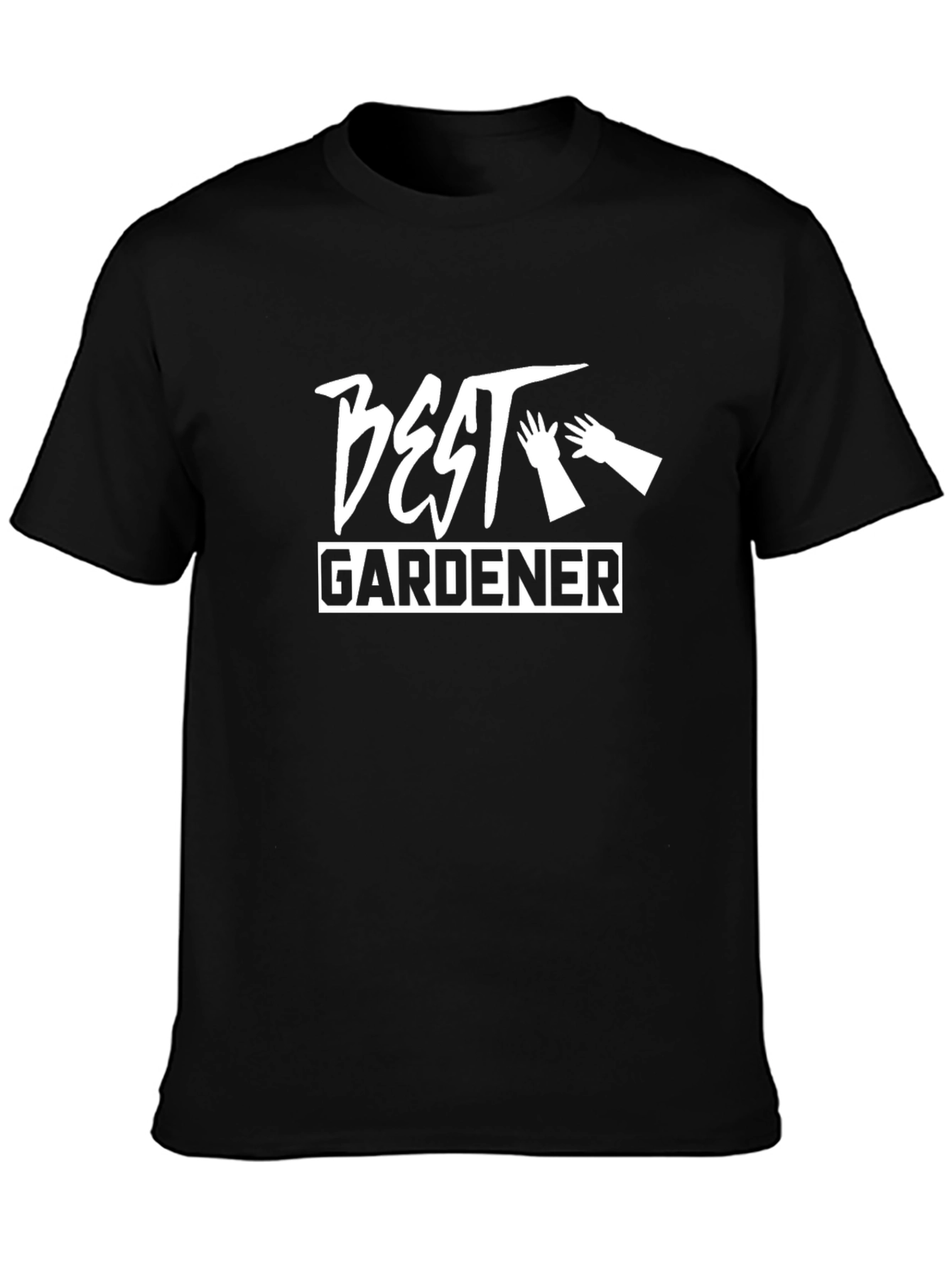 Best Gardener Black T-Shirt - Gardening Gift
