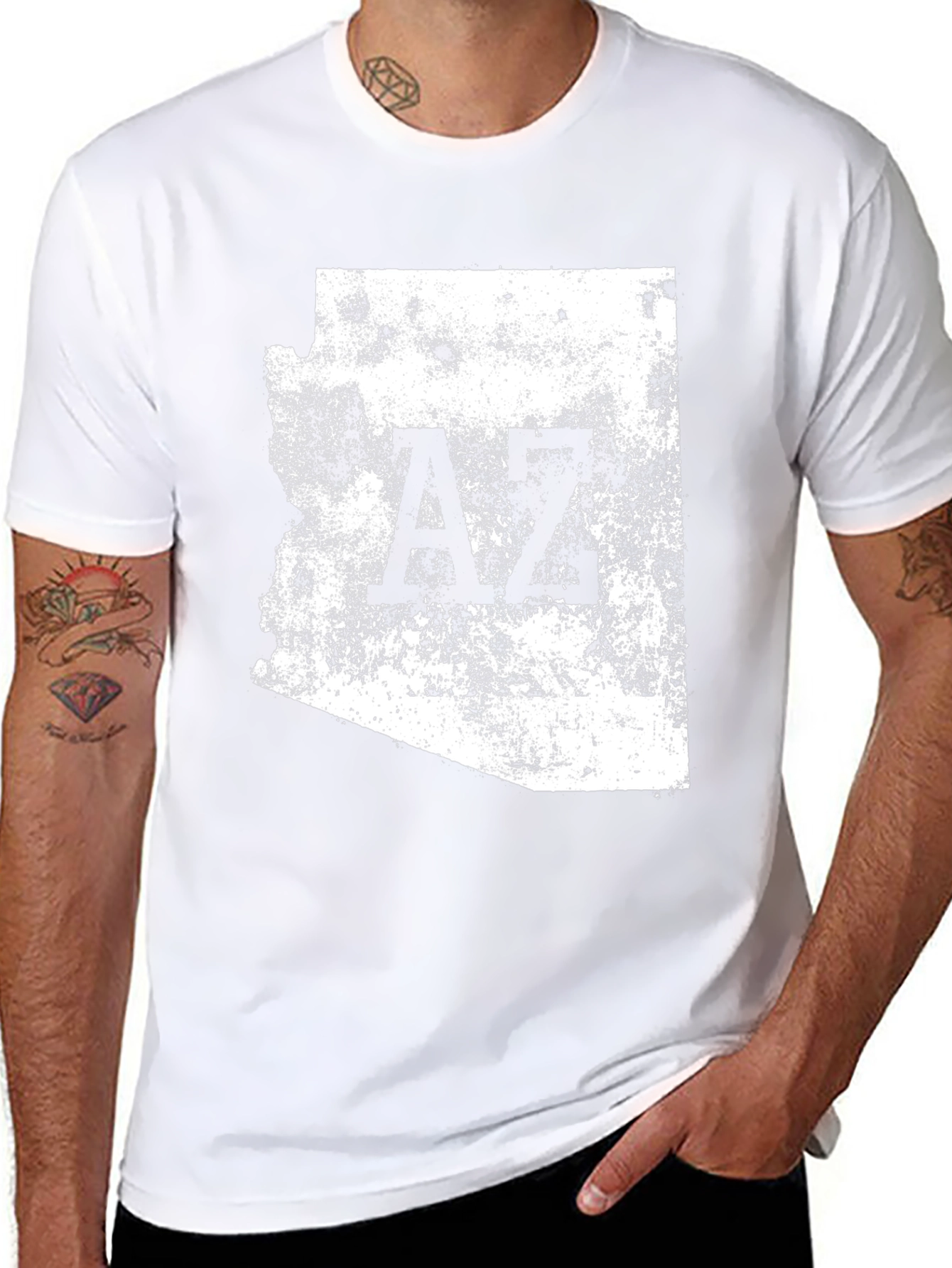 Arizona State T-Shirt - Distressed AZ Design