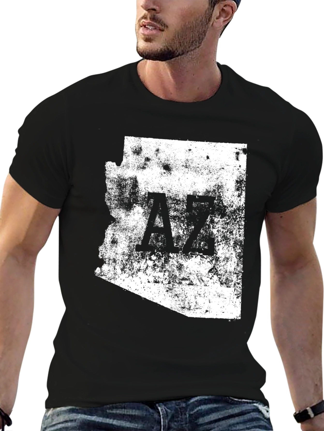 Arizona State T-Shirt - Distressed AZ Design