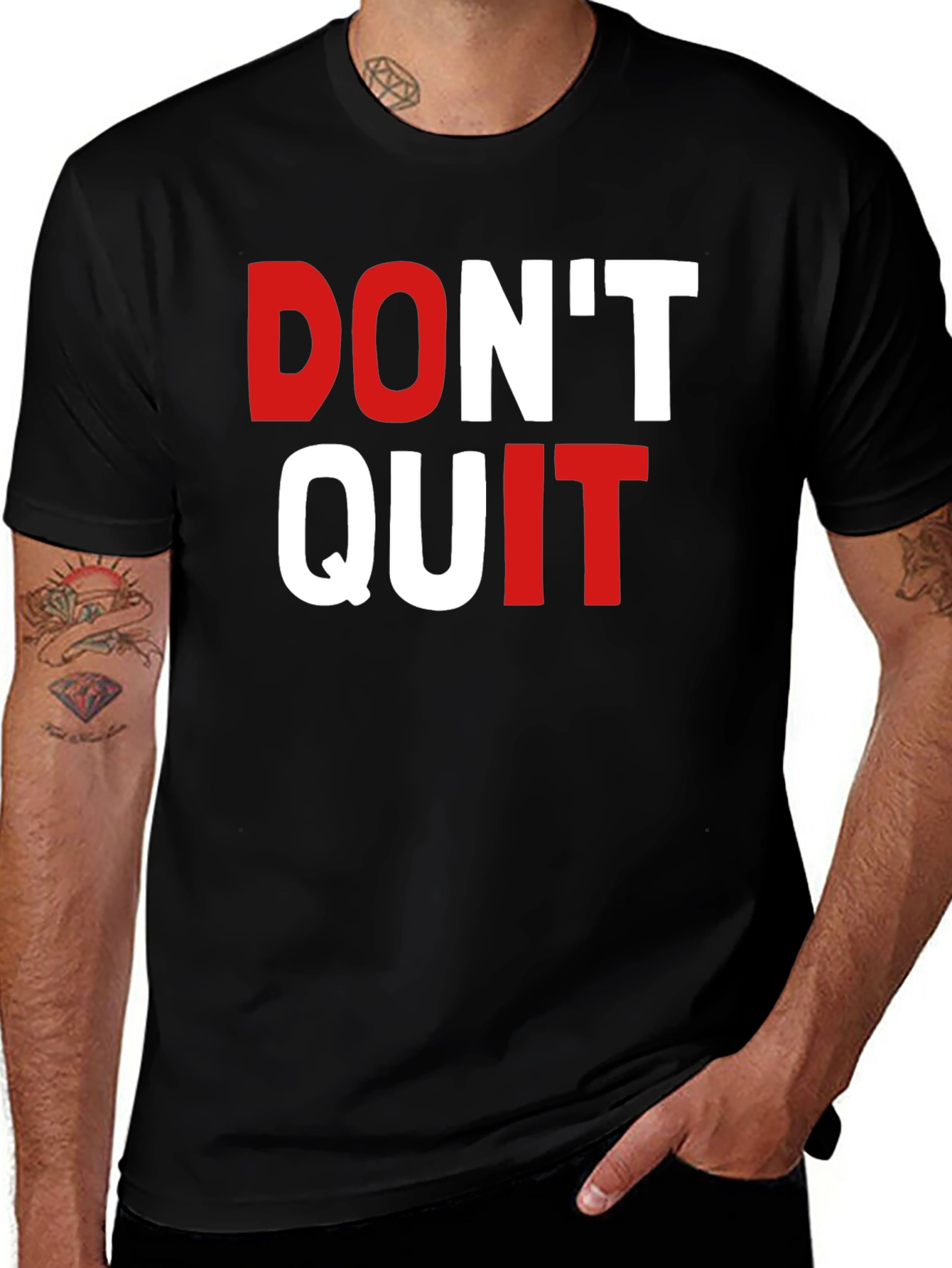 Dont Quit Graphic Tee - Motivational Shirt