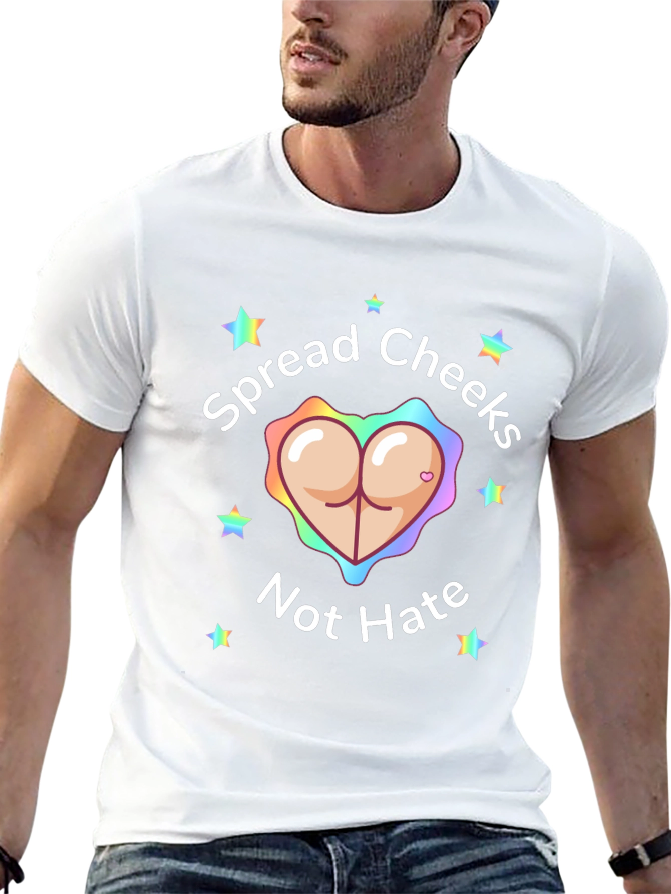 Spread Cheeks Not Hate Graphic Tee