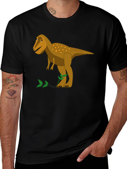 Dino Tee: Retro Cartoon Tyrannosaurus Rex Graphic T-Shirt