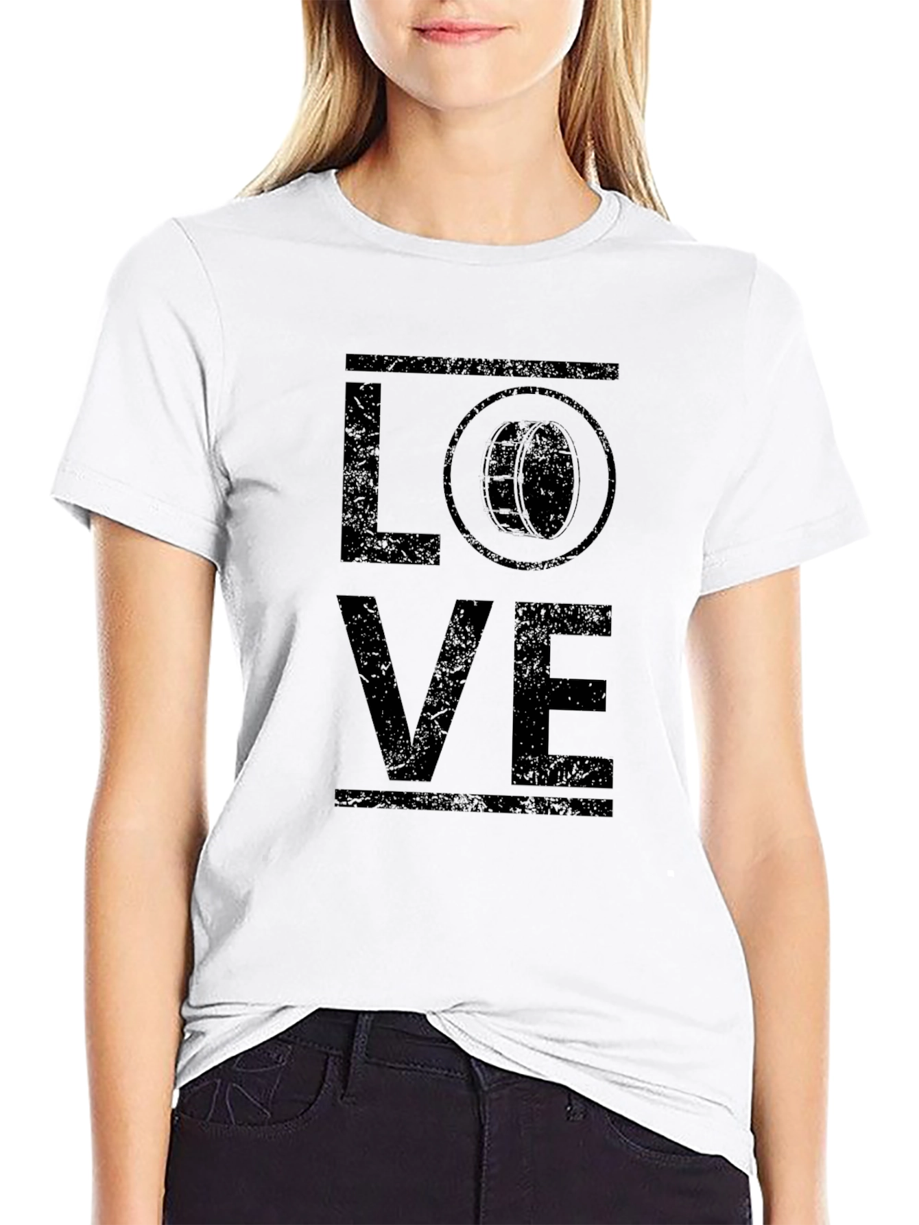 Love Darbuka Black T-Shirt Percussion Music Tee