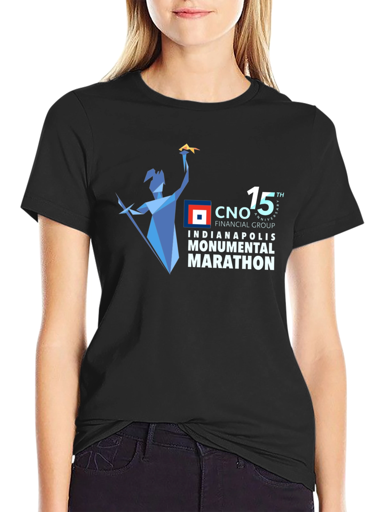 Indianapolis Marathon Black T-Shirt
