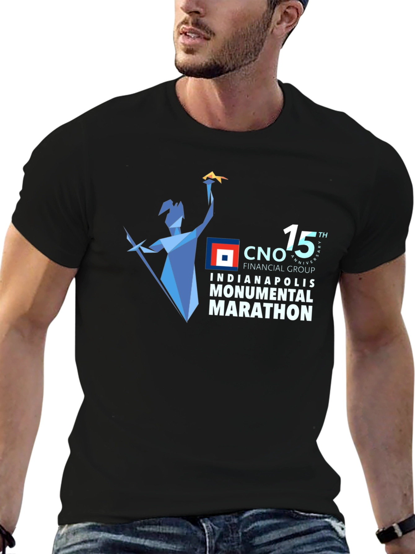 Indianapolis Marathon Black T-Shirt