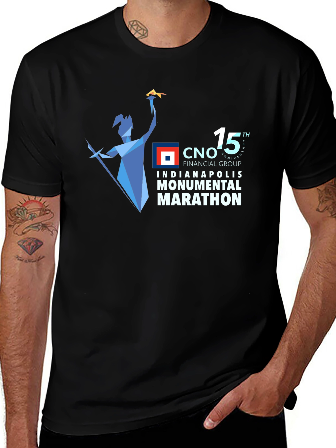 Indianapolis Marathon Black T-Shirt
