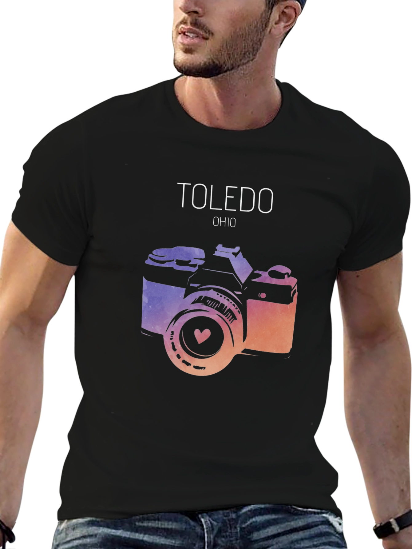 Toledo Ohio Camera Graphic T-Shirt