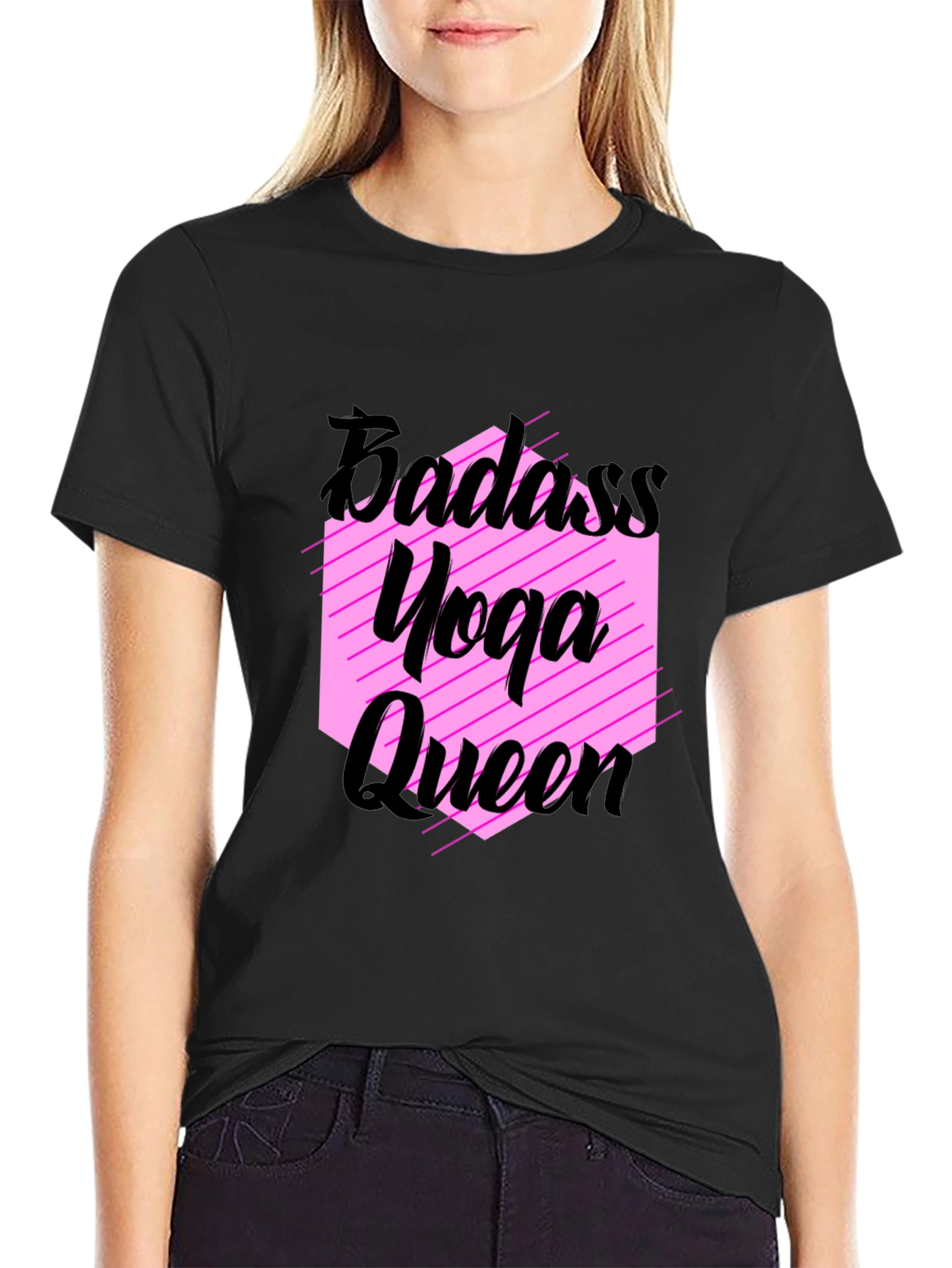 Badass Yoga Queen Graphic Tee