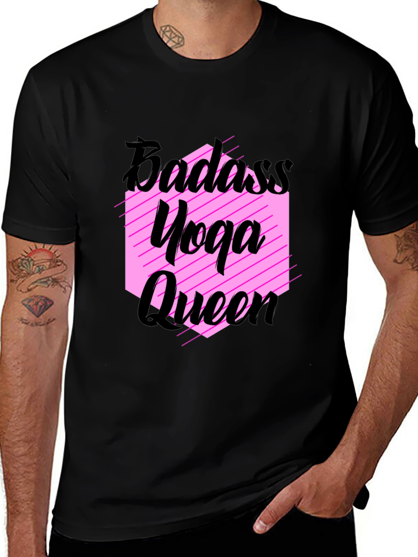 Badass Yoga Queen Graphic Tee