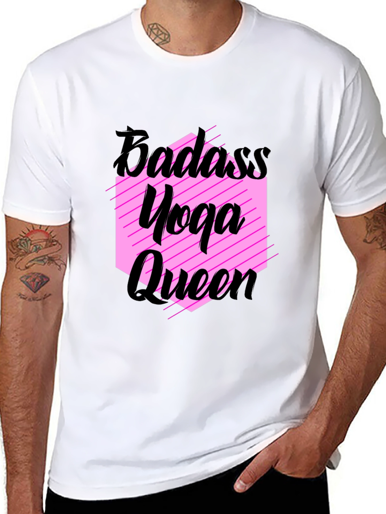 Badass Yoga Queen Graphic Tee