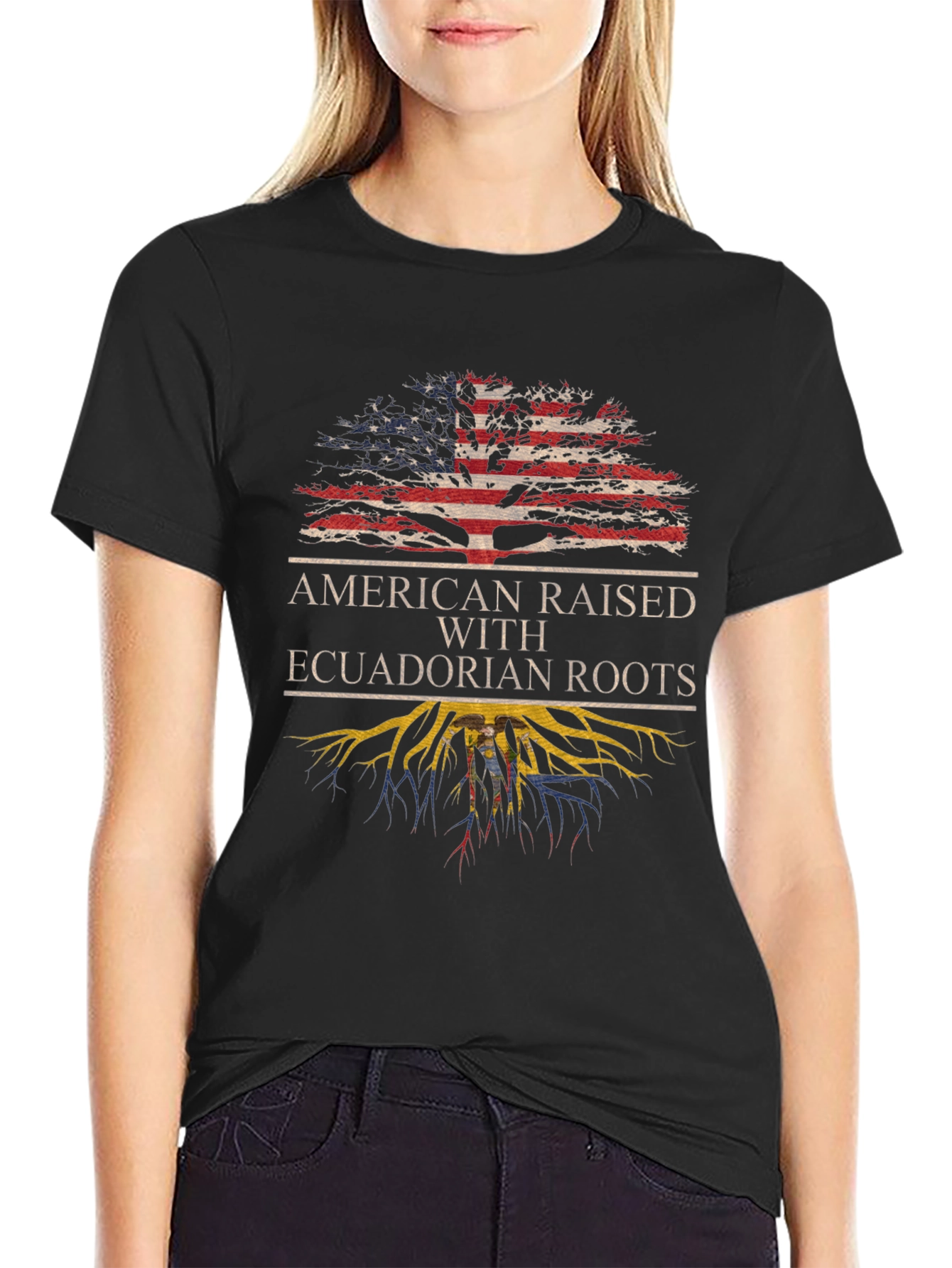 American Raised with Ecuadorian Roots T-Shirt