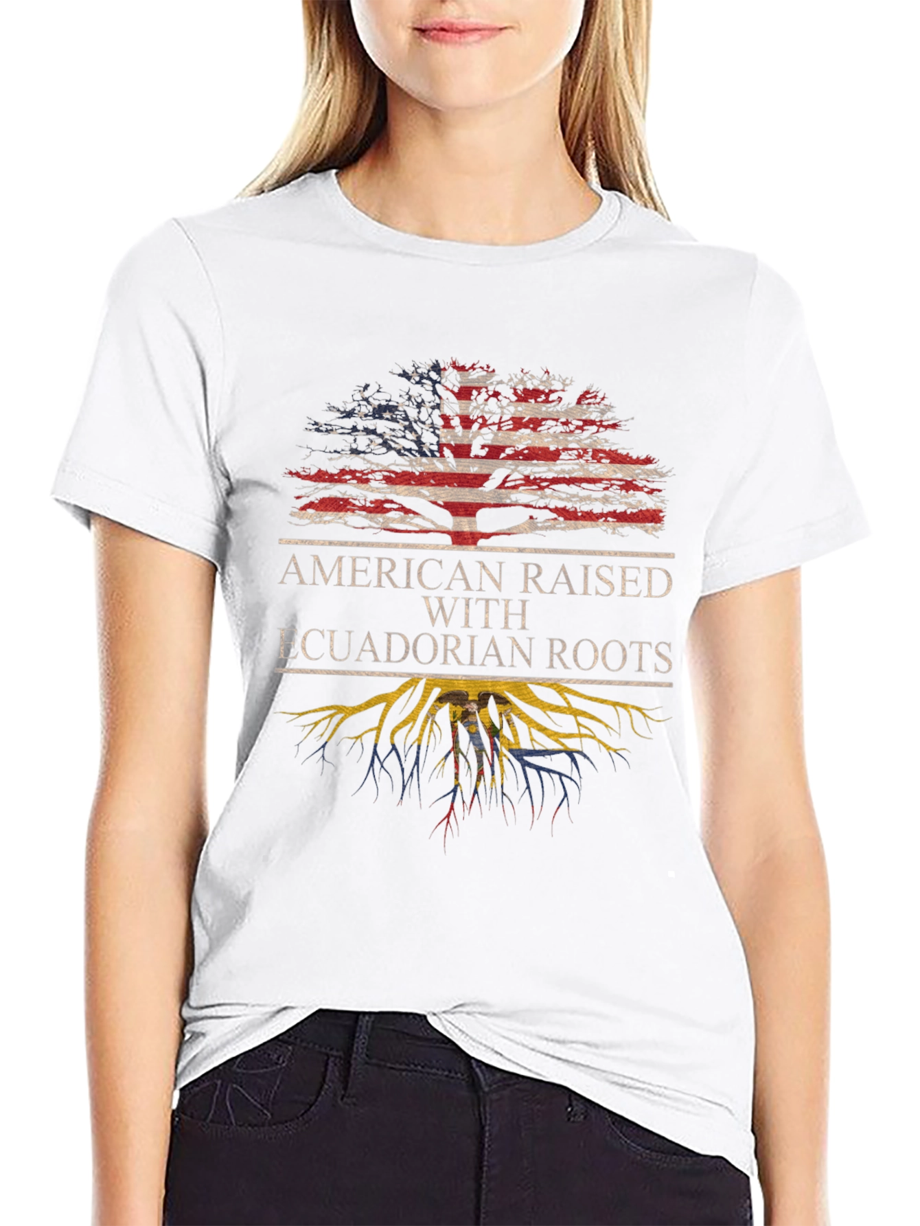 American Raised with Ecuadorian Roots T-Shirt
