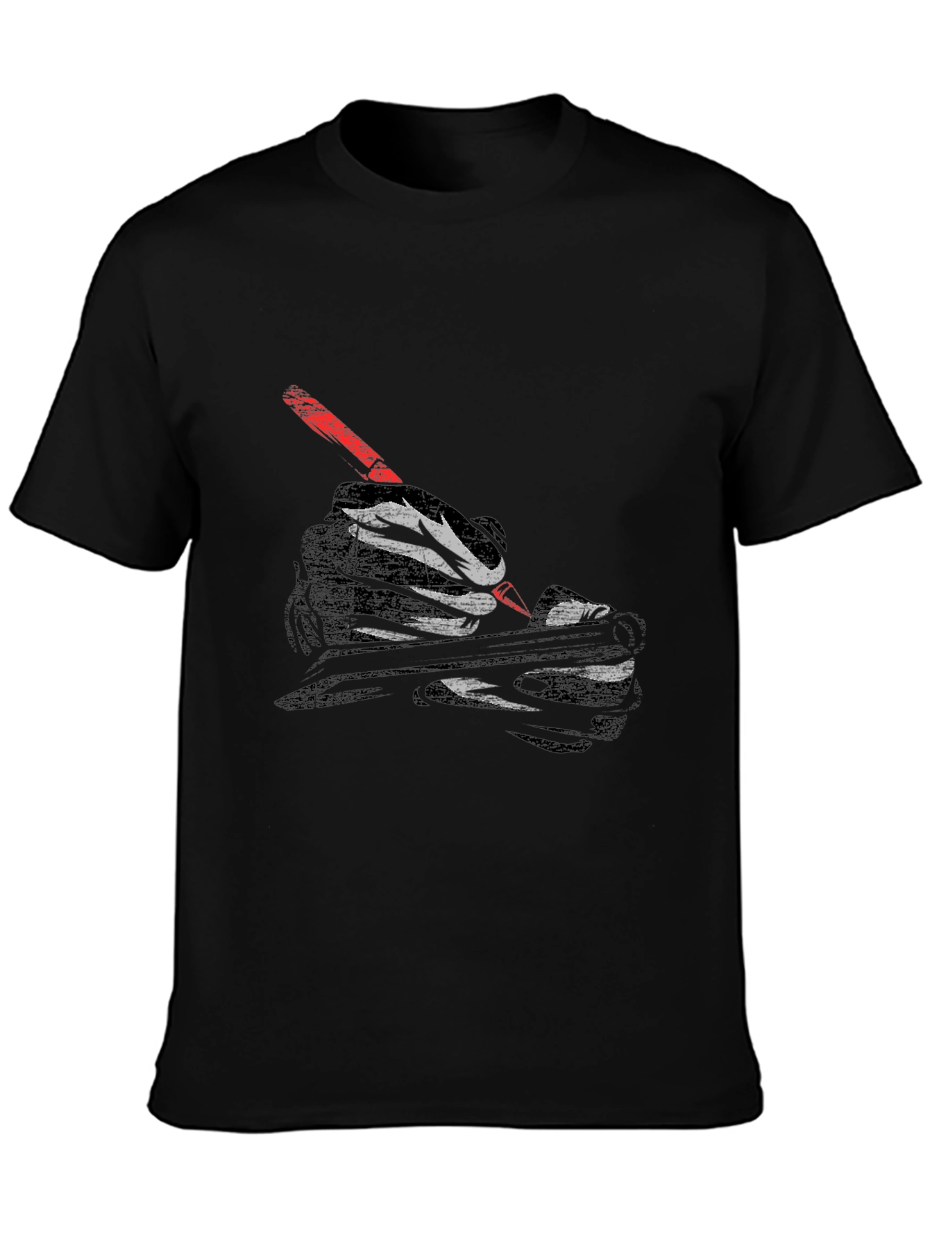 Hand Writing Graphic Tee - Cool Design