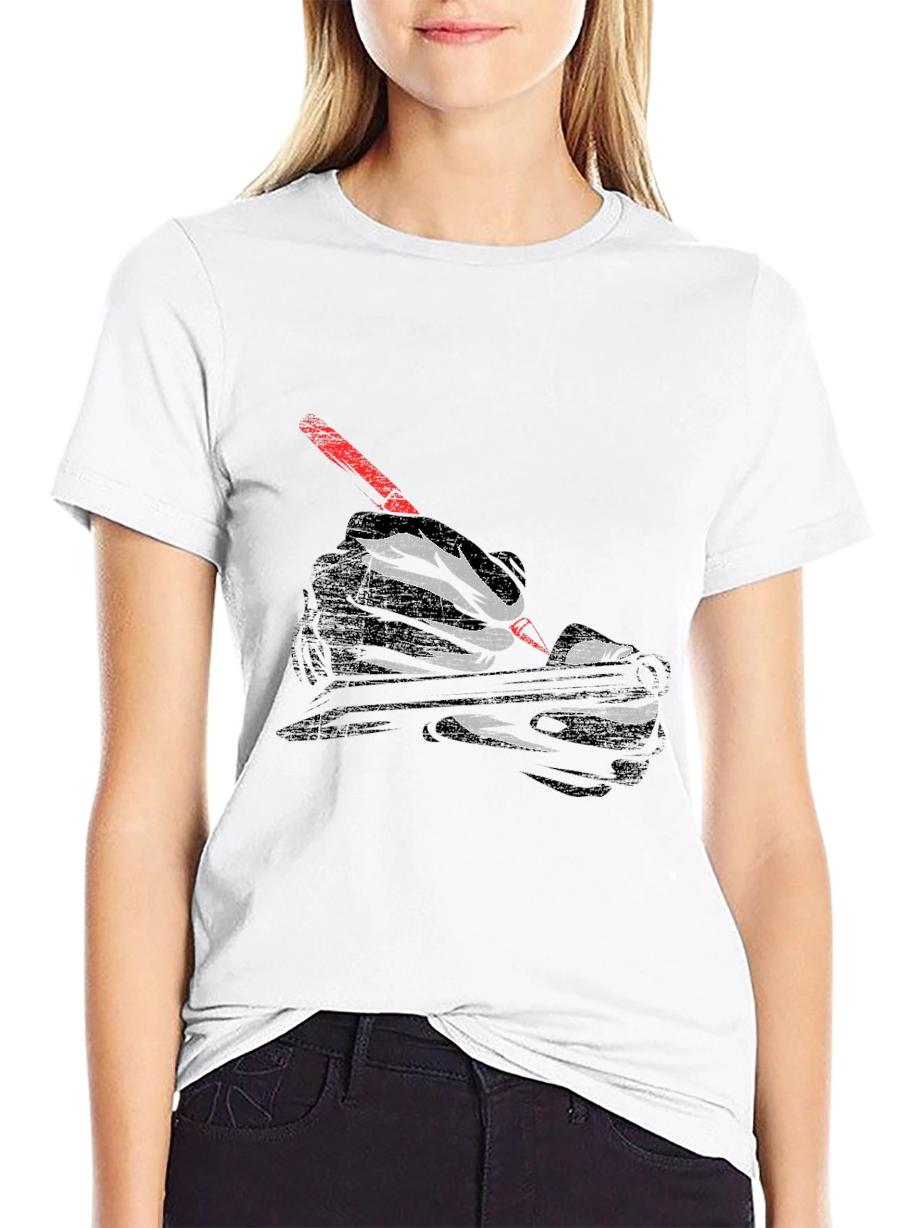 Hand Writing Graphic Tee - Cool Design
