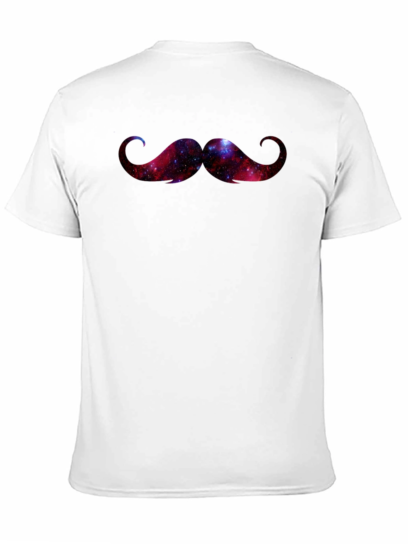 Cosmic Galaxy Mustache Graphic Tee