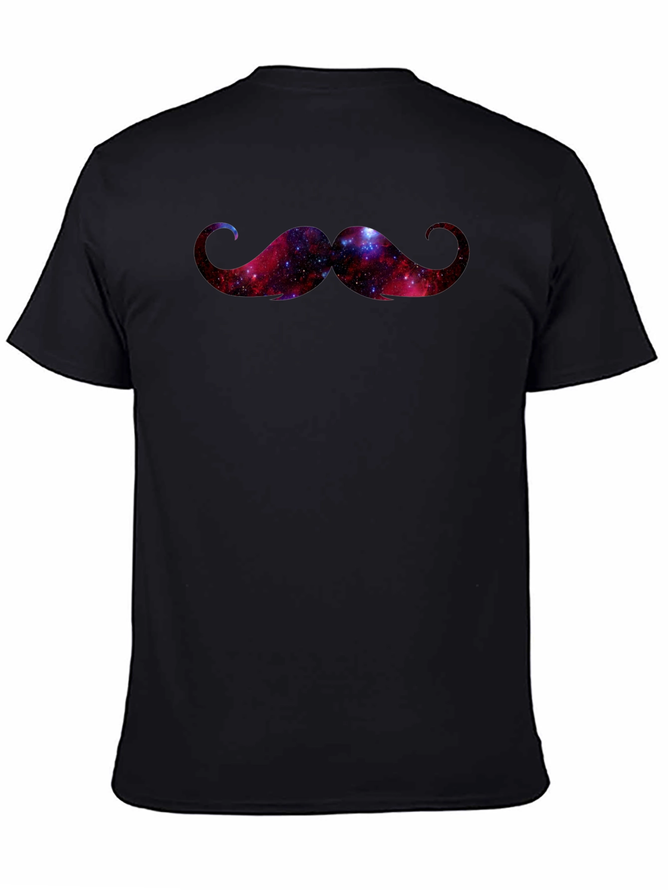 Cosmic Galaxy Mustache Graphic Tee