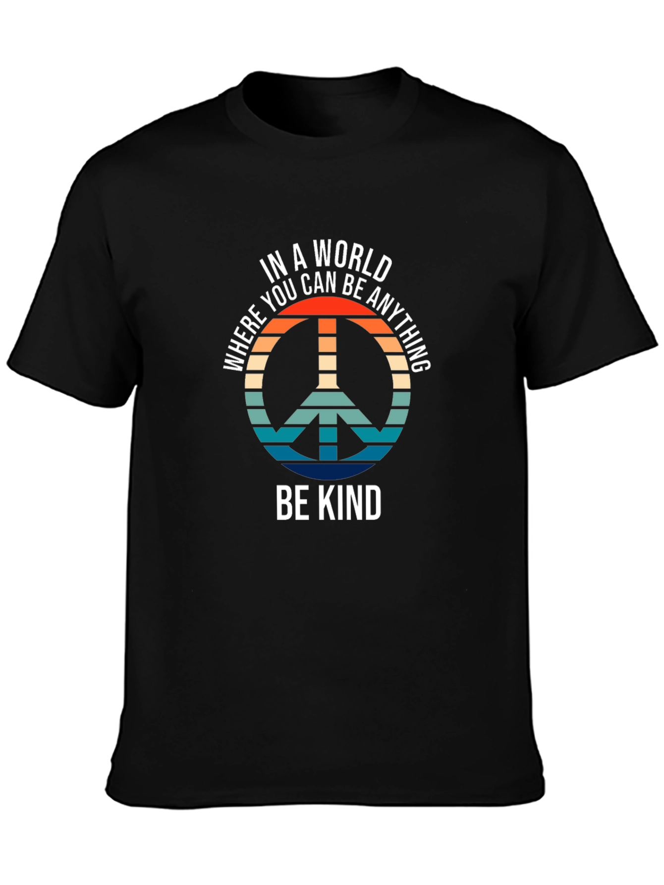 Be Kind Retro Peace Sign T-Shirt